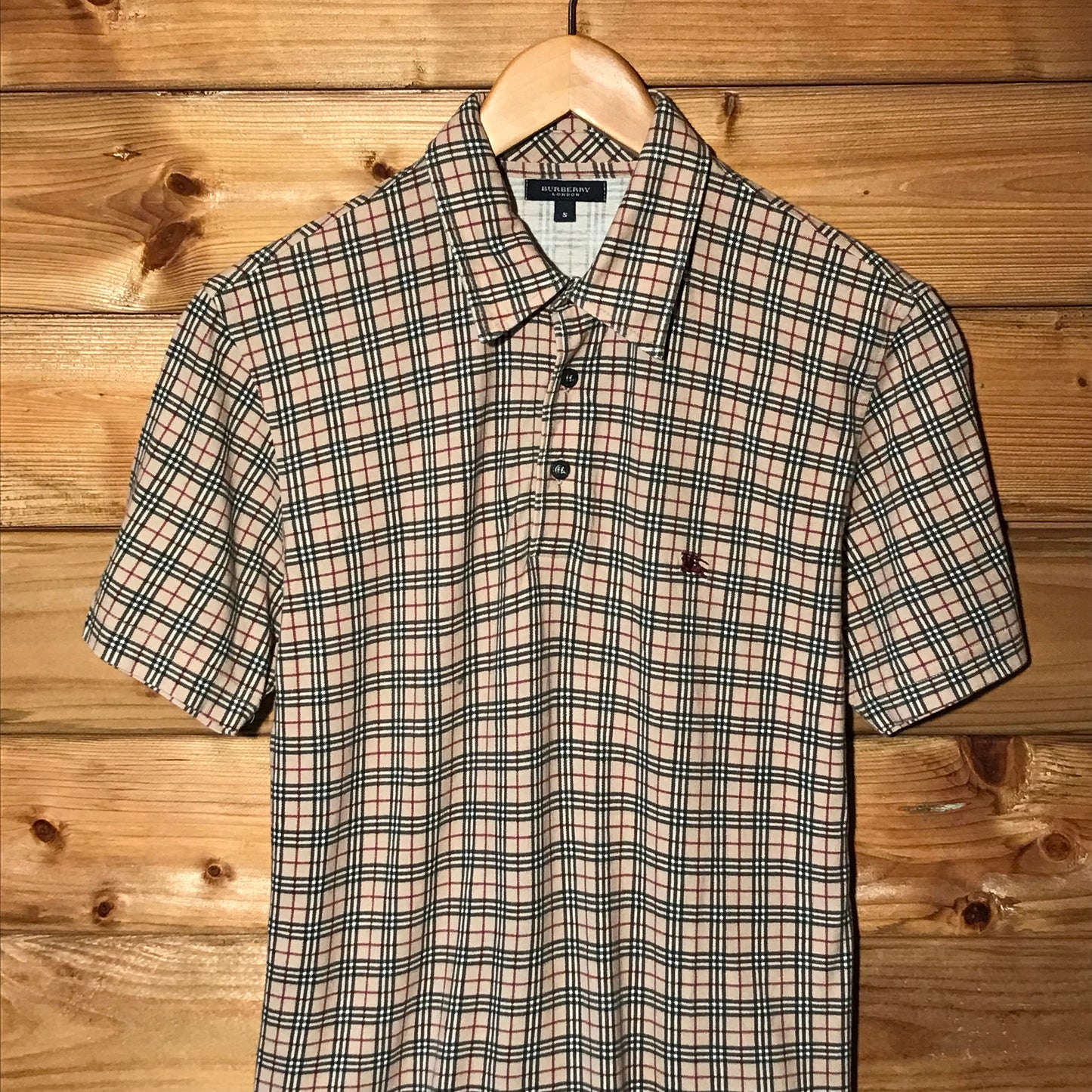 Burberry Nova Check Pattern short sleeve polo t shirt