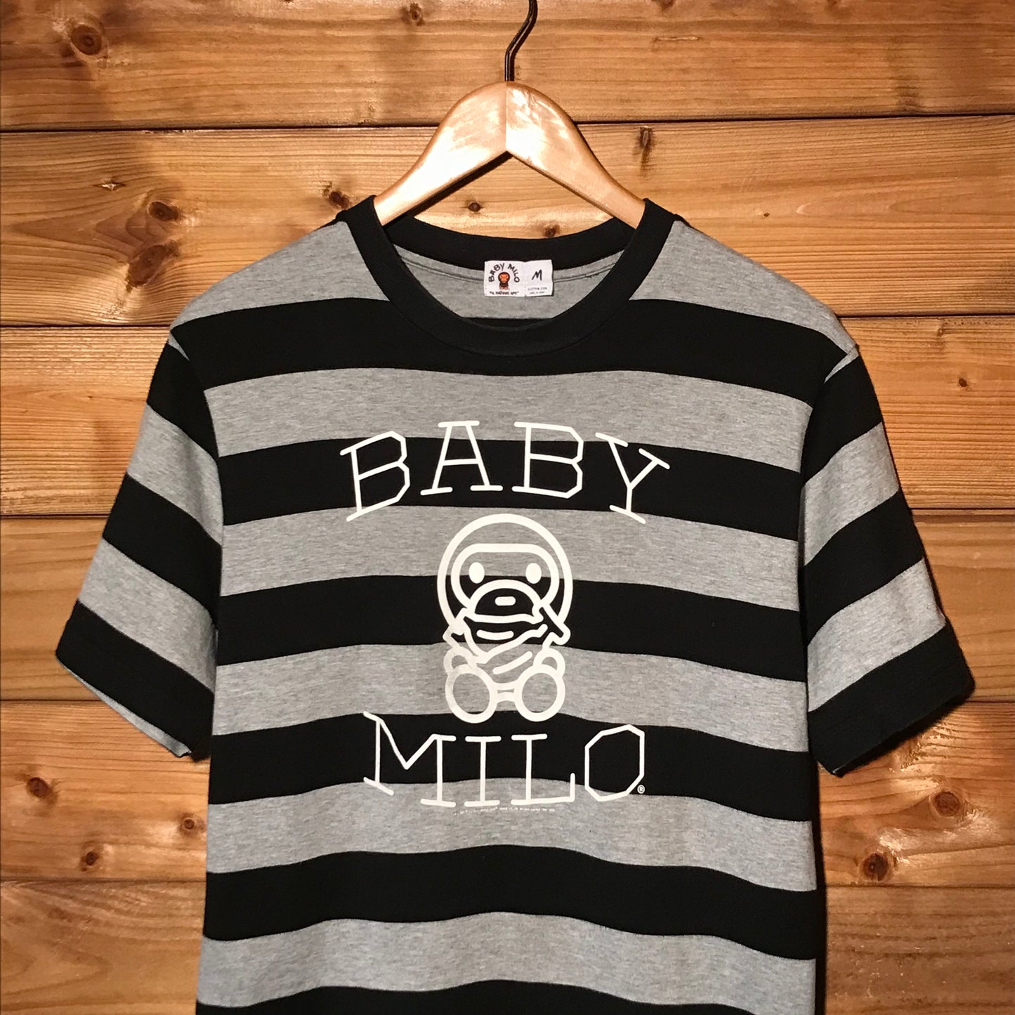 2006 Baby Milo, A Bathing Ape Bananas Striped t shirt