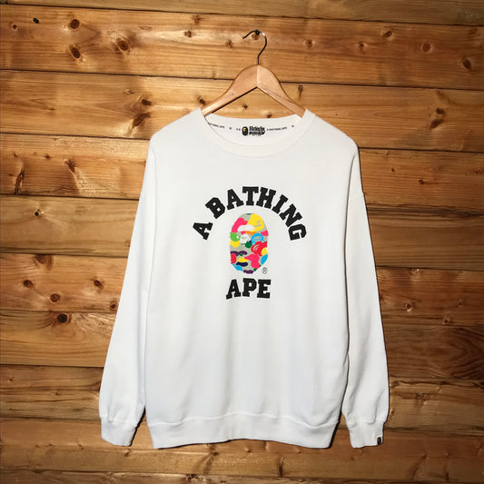 Bape, A Bathing Ape College Multi Camo sweatshirt