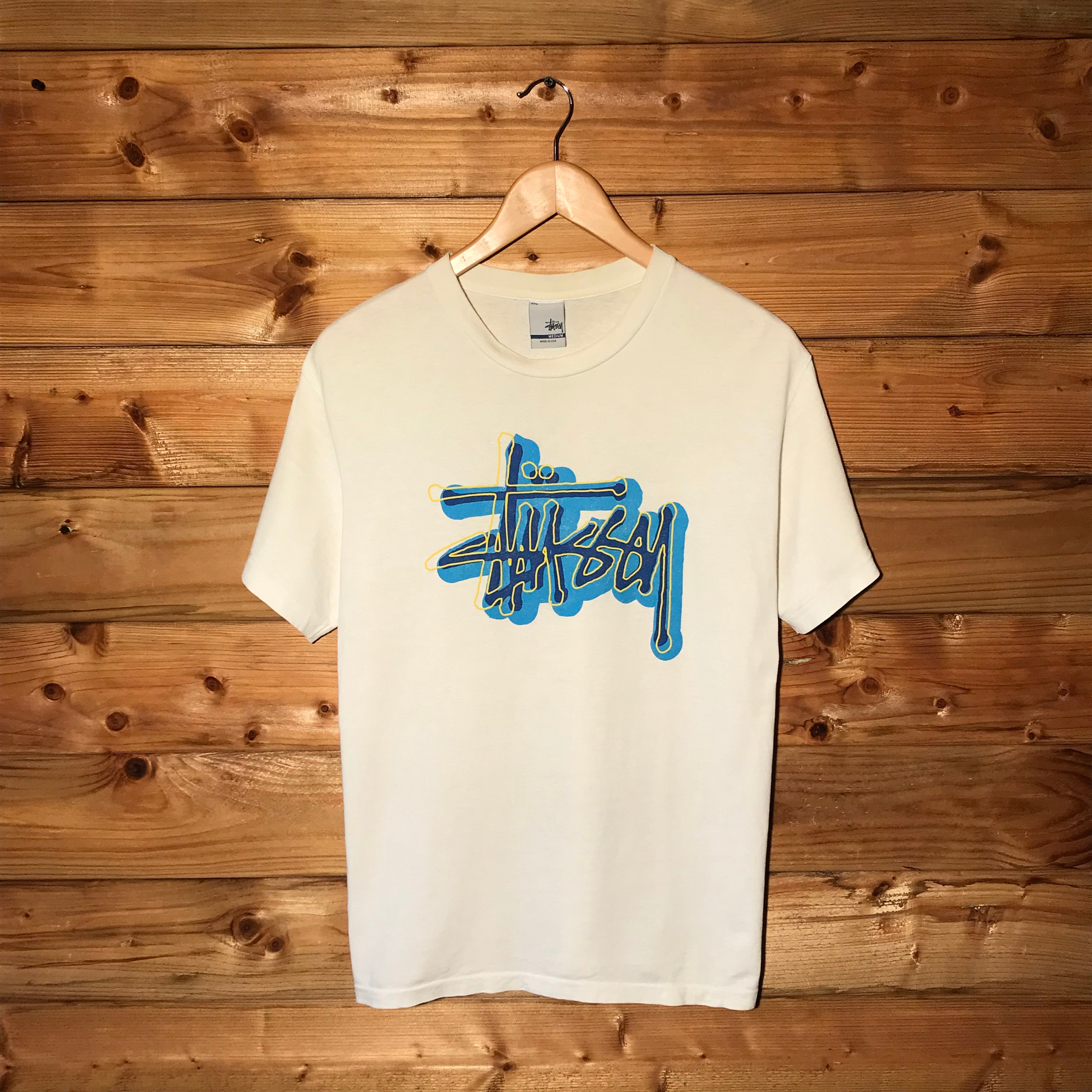 Stüssy 3D Outlined Script Spellout t shirt – HeresWear