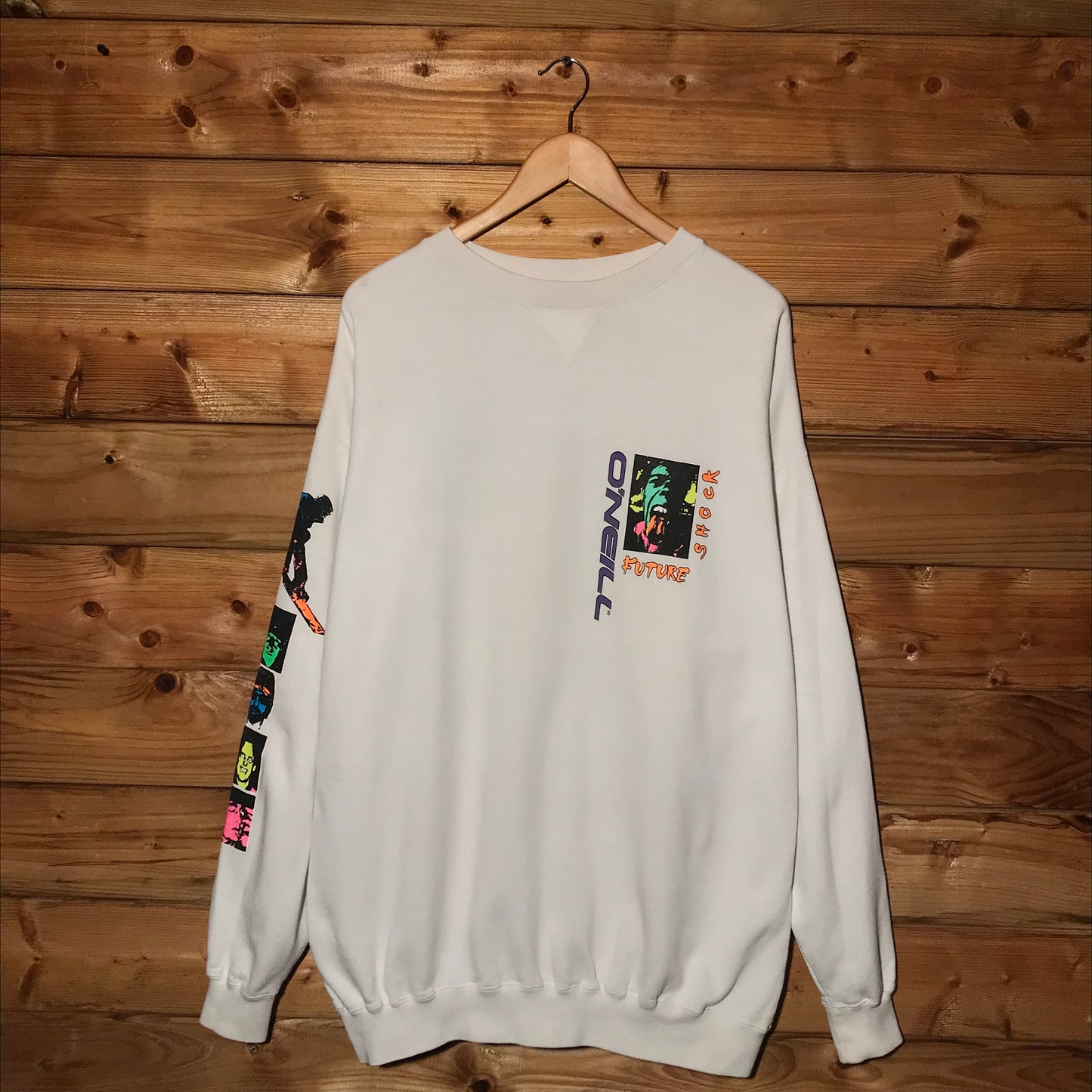 80s O'Neill Future Shock Neon Explosion sweatshirt