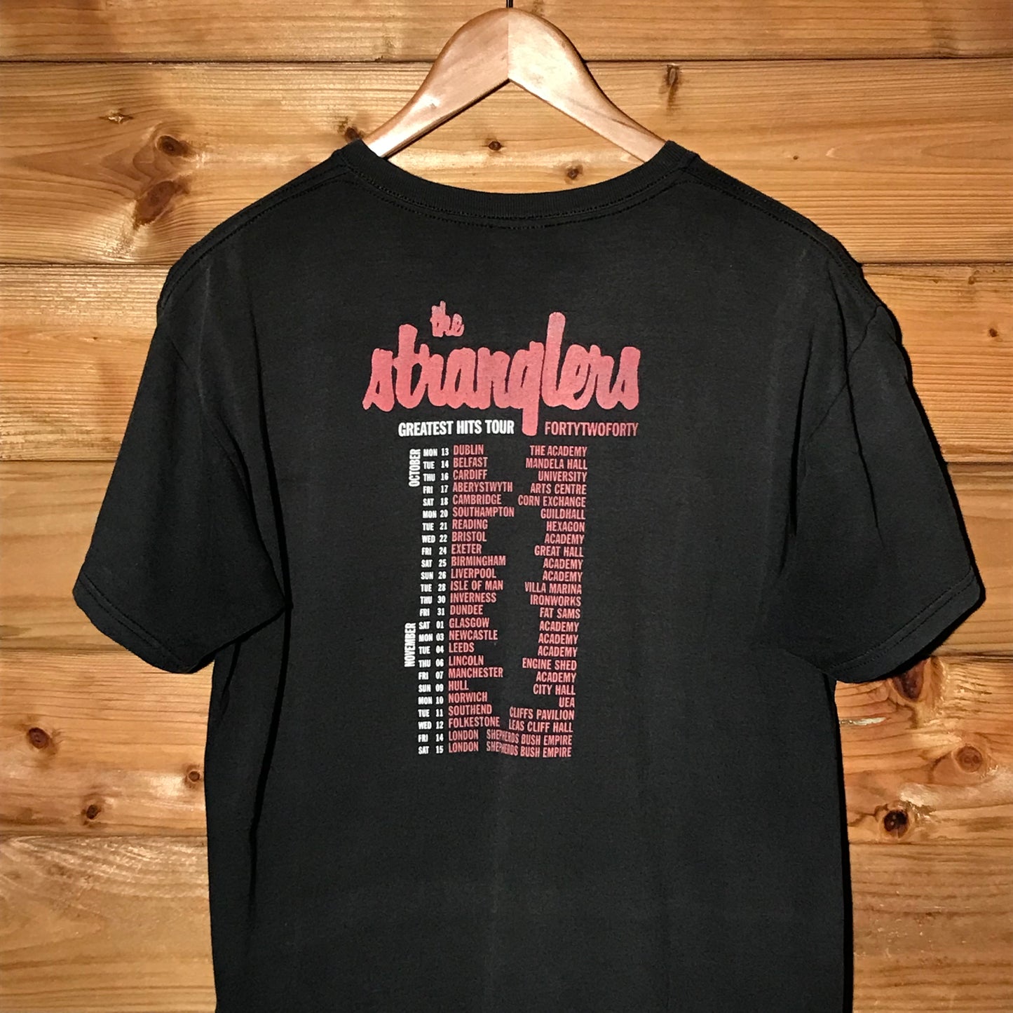 2012 The Stranglers FortyTwoForty Greatest Hits Tour t shirt