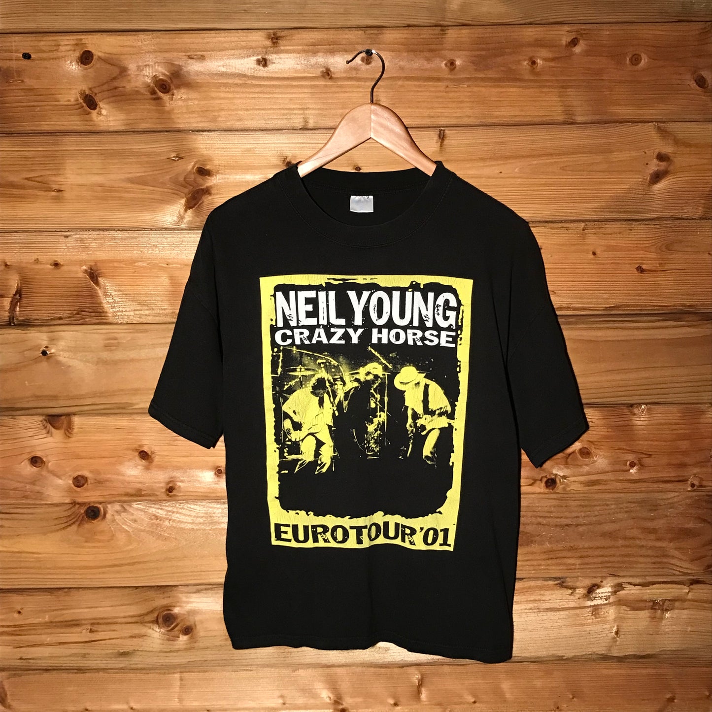 2001 Neil Young & Crazy Horse Europe Tour t shirt