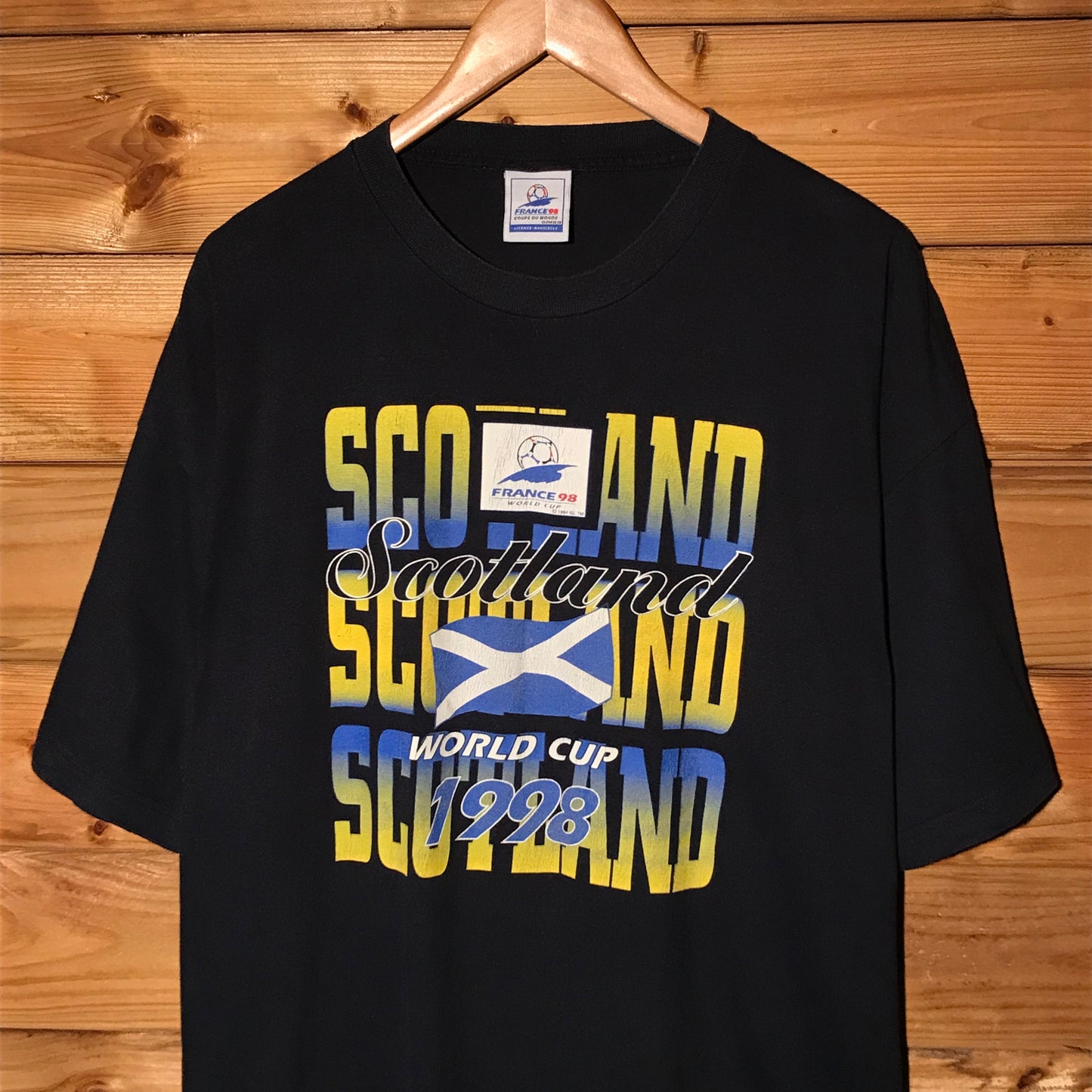 1998 France World Cup Scotland Team t shirt