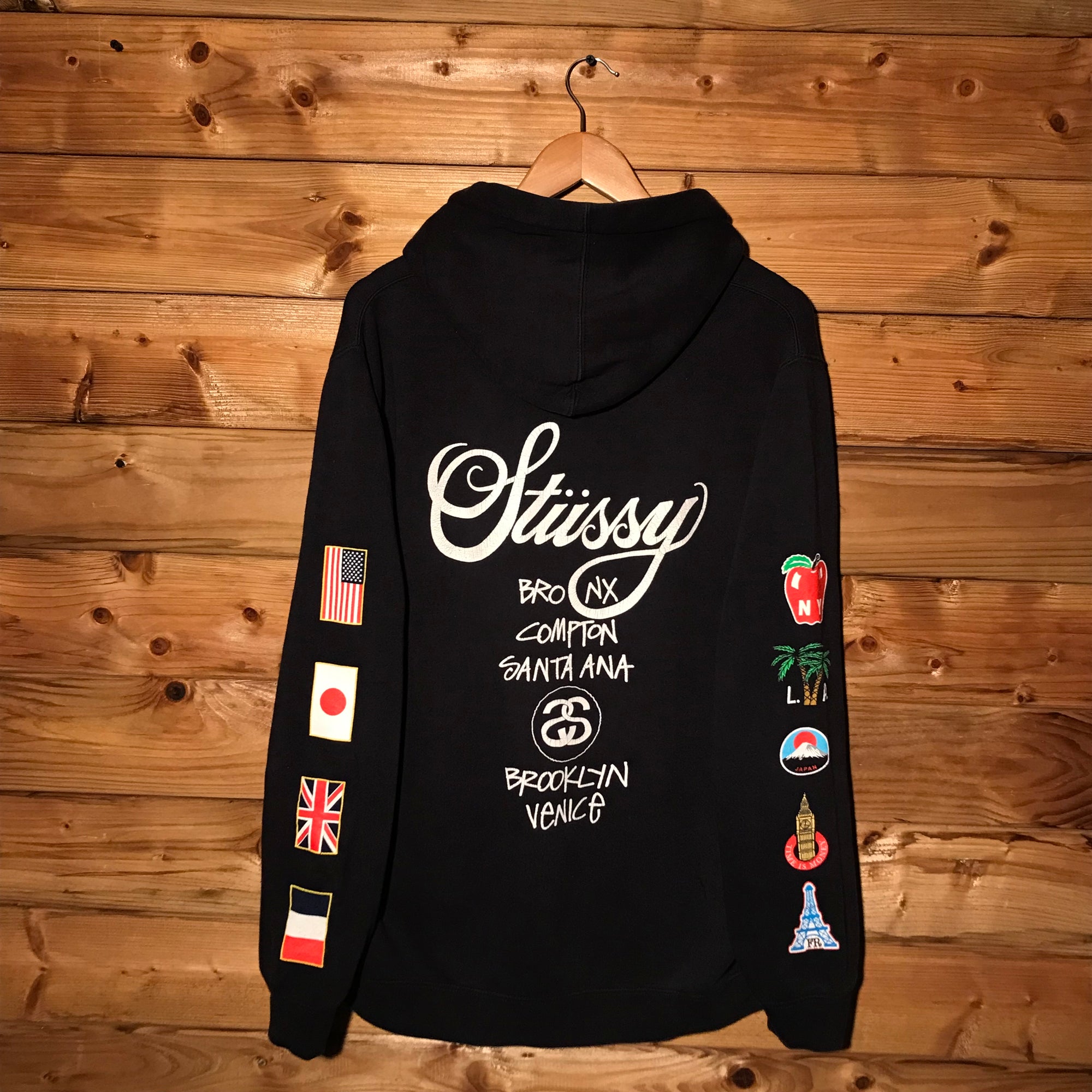 Stüssy International Flags World Tour hoodie