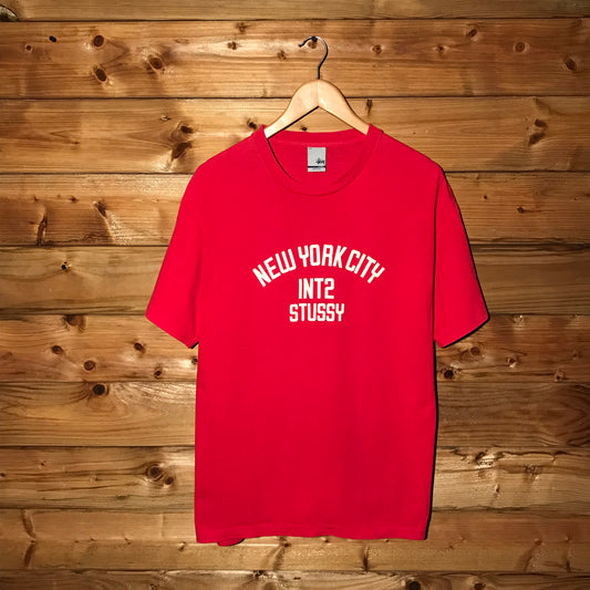 Stüssy New York City INT2 Spellout t shirt