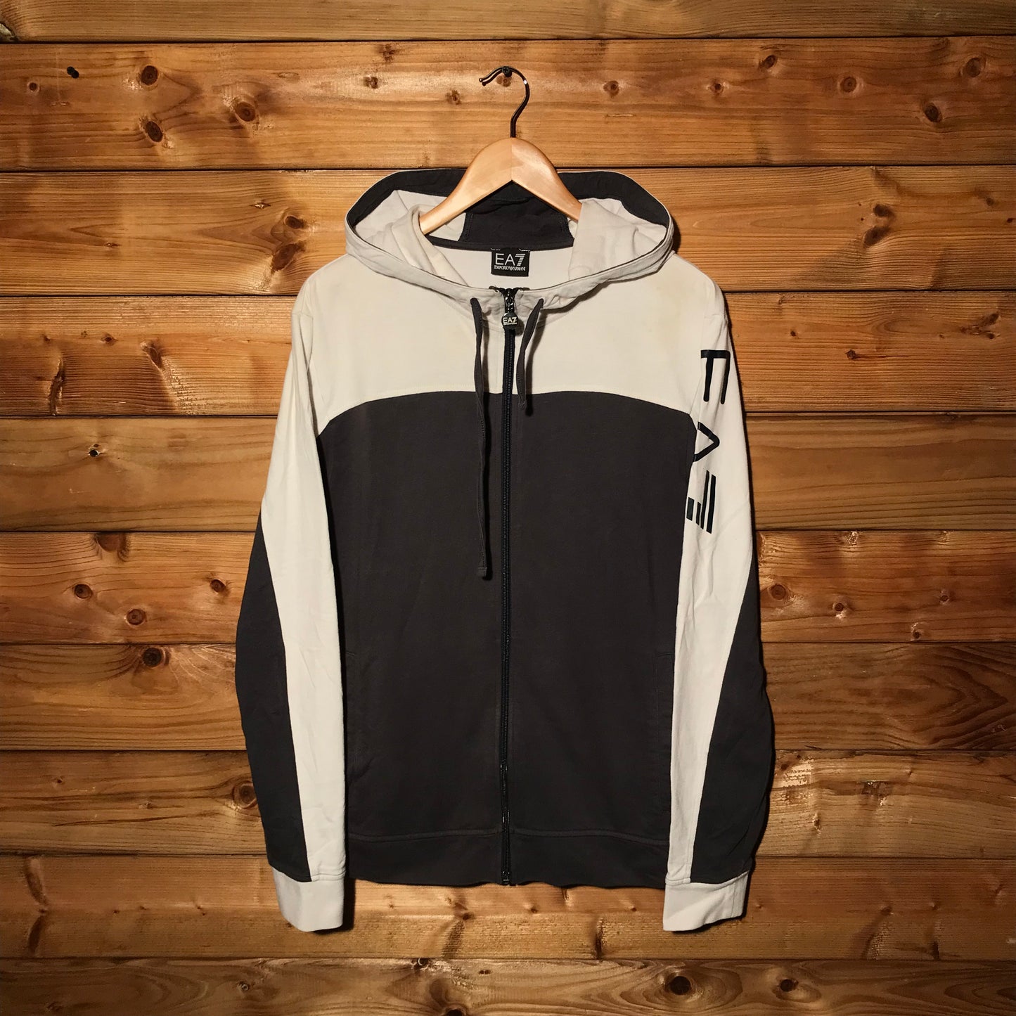 Emporio Armani EA7 Split zip up hoodie