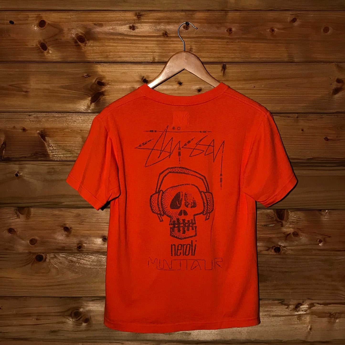 2007 Stüssy x Neroli x Minotaur Headphone Skull t shirt