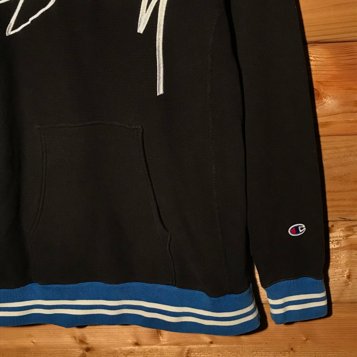 Stüssy x Champion Thin Script hoodie