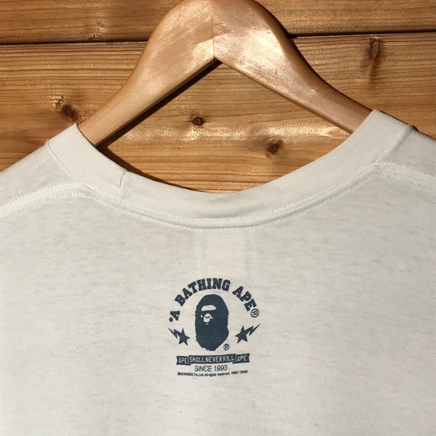 2008 Bape, A Bathing Ape Arc Centre Spellout t shirt