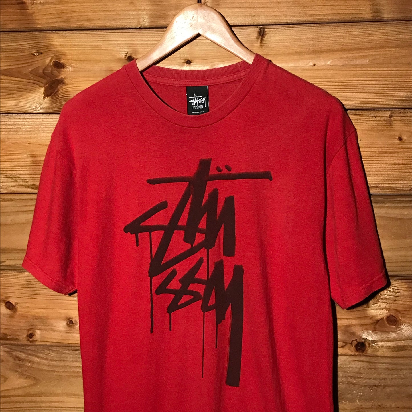 Stüssy Split Centre Script Spellout t shirt