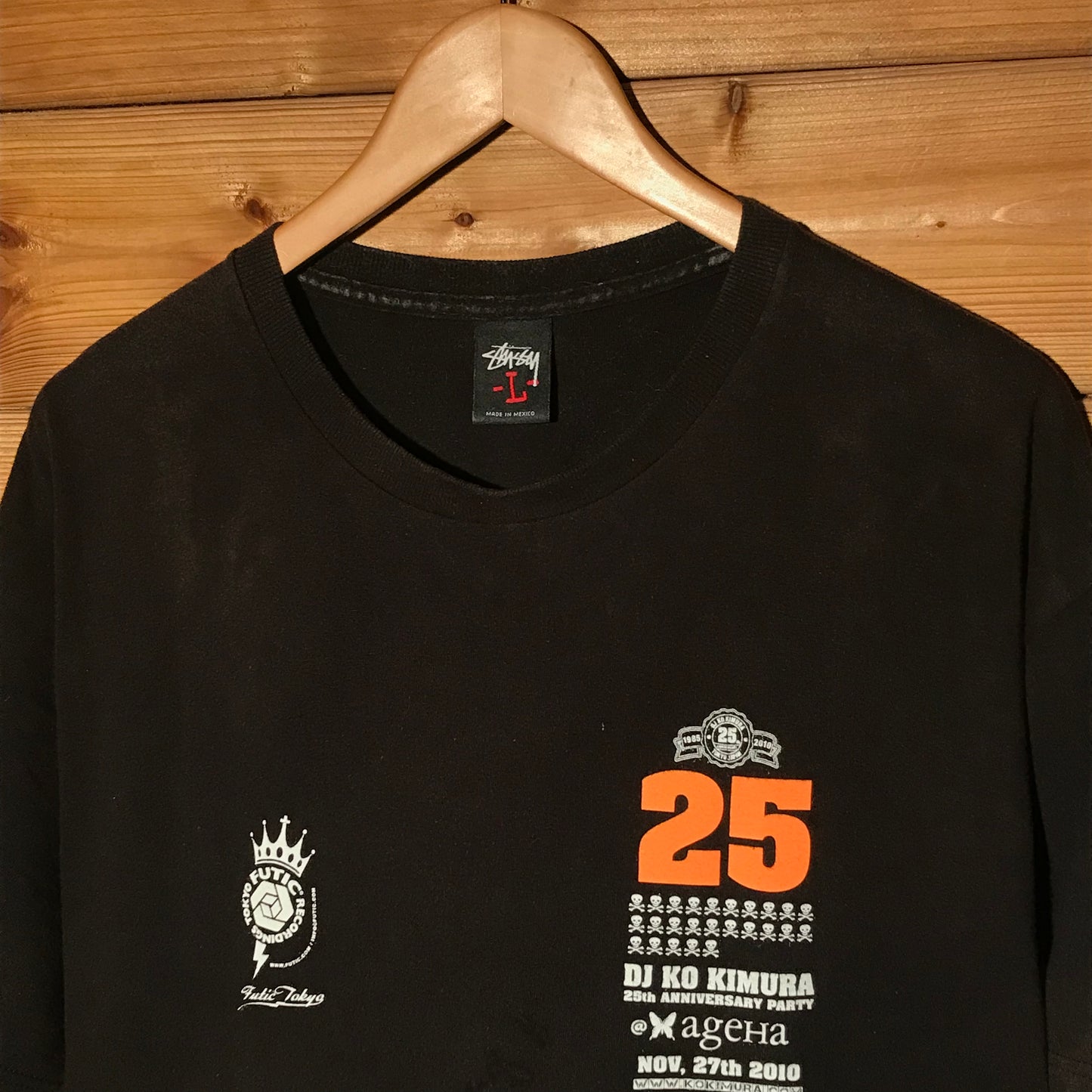 2010 Stüssy x DJ Ko Kimura 25th Anniversary Party t shirt