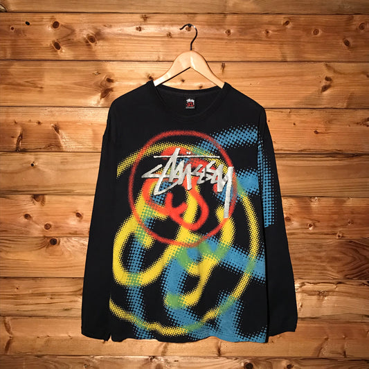 Stüssy Multi Link Centre Script Spellout long sleeve t shirt