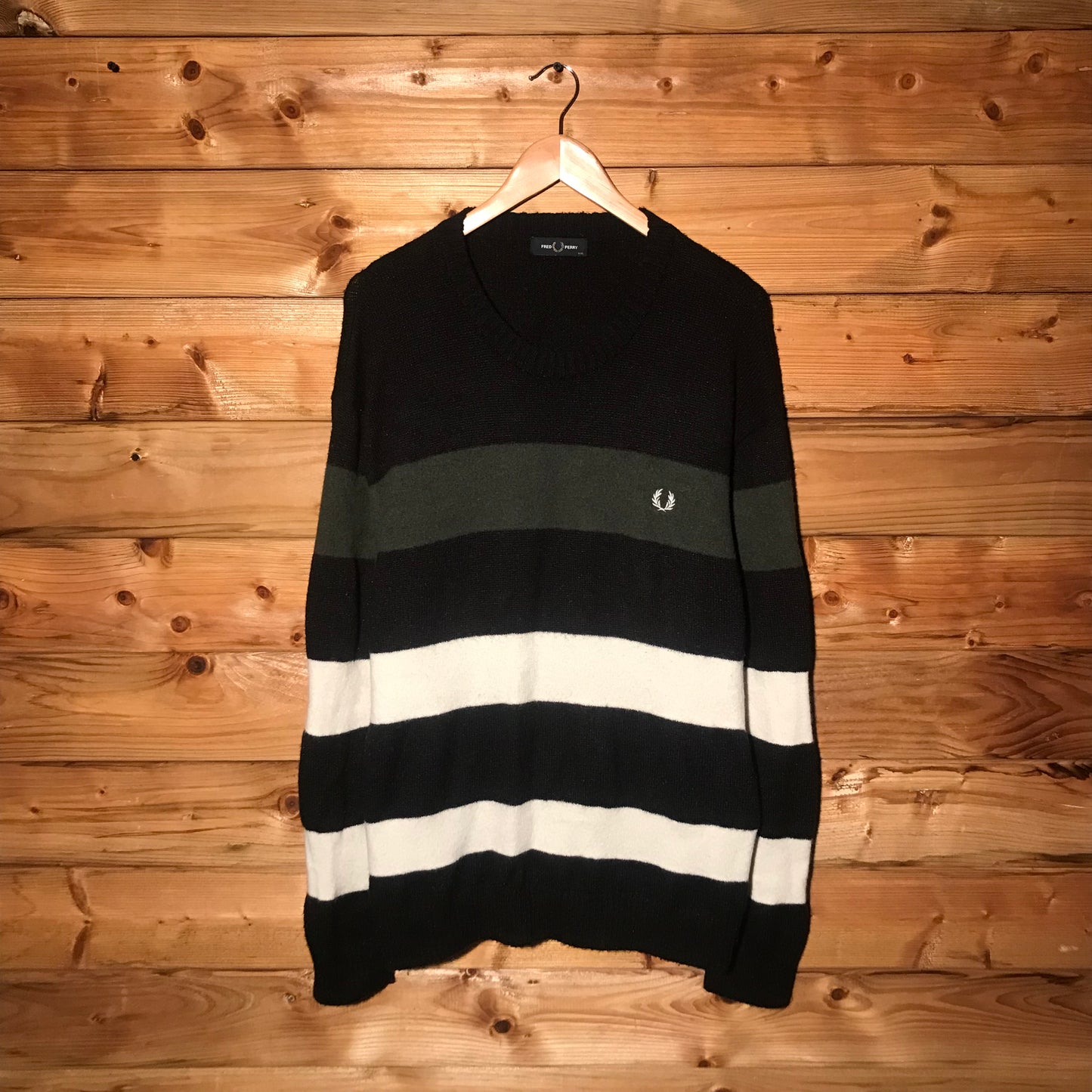 Fred Perry Striped knit sweatshirt