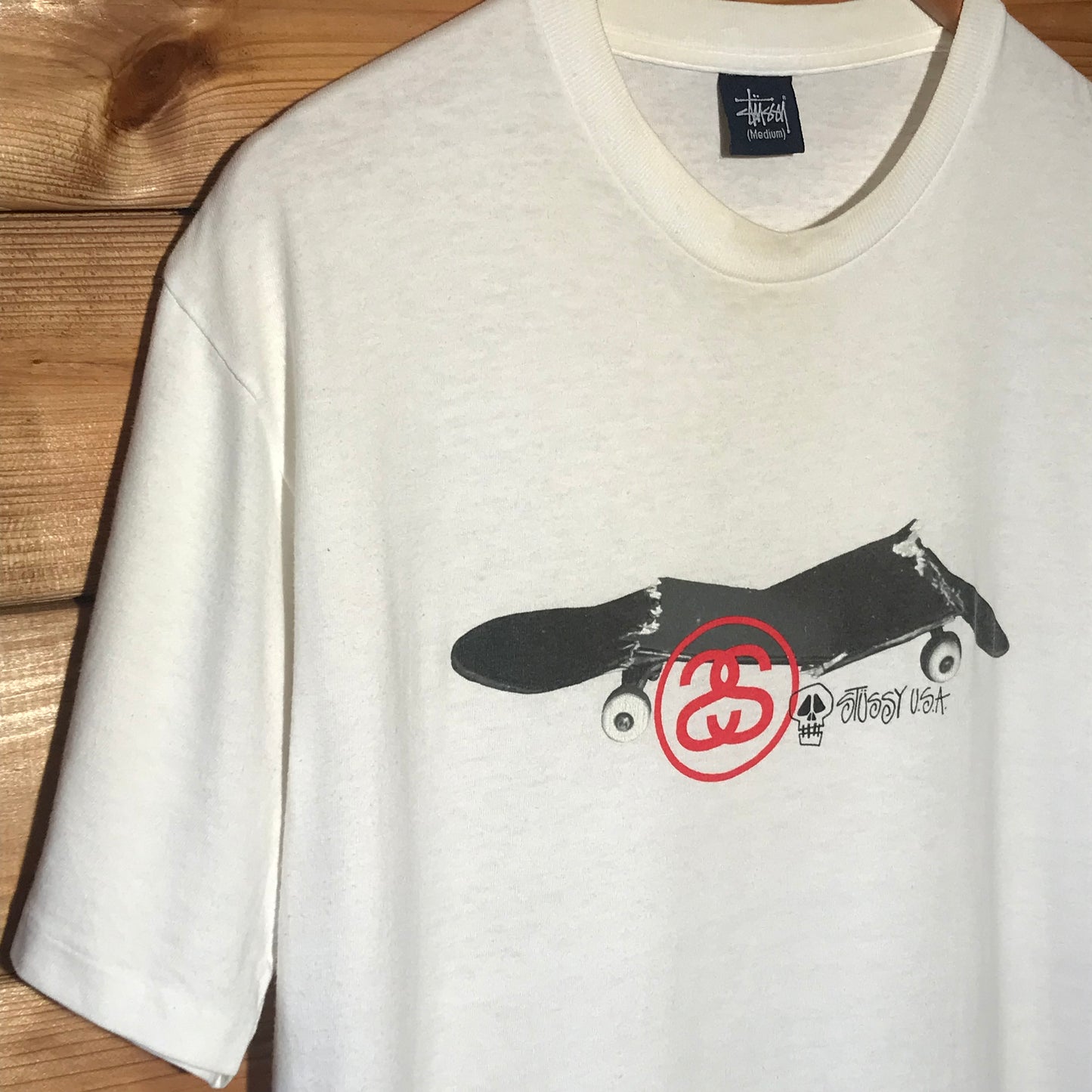 Stüssy USA Broken Skateboard Deck t shirt