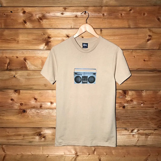 90s Stüssy Boombox Centre Spellout t shirt