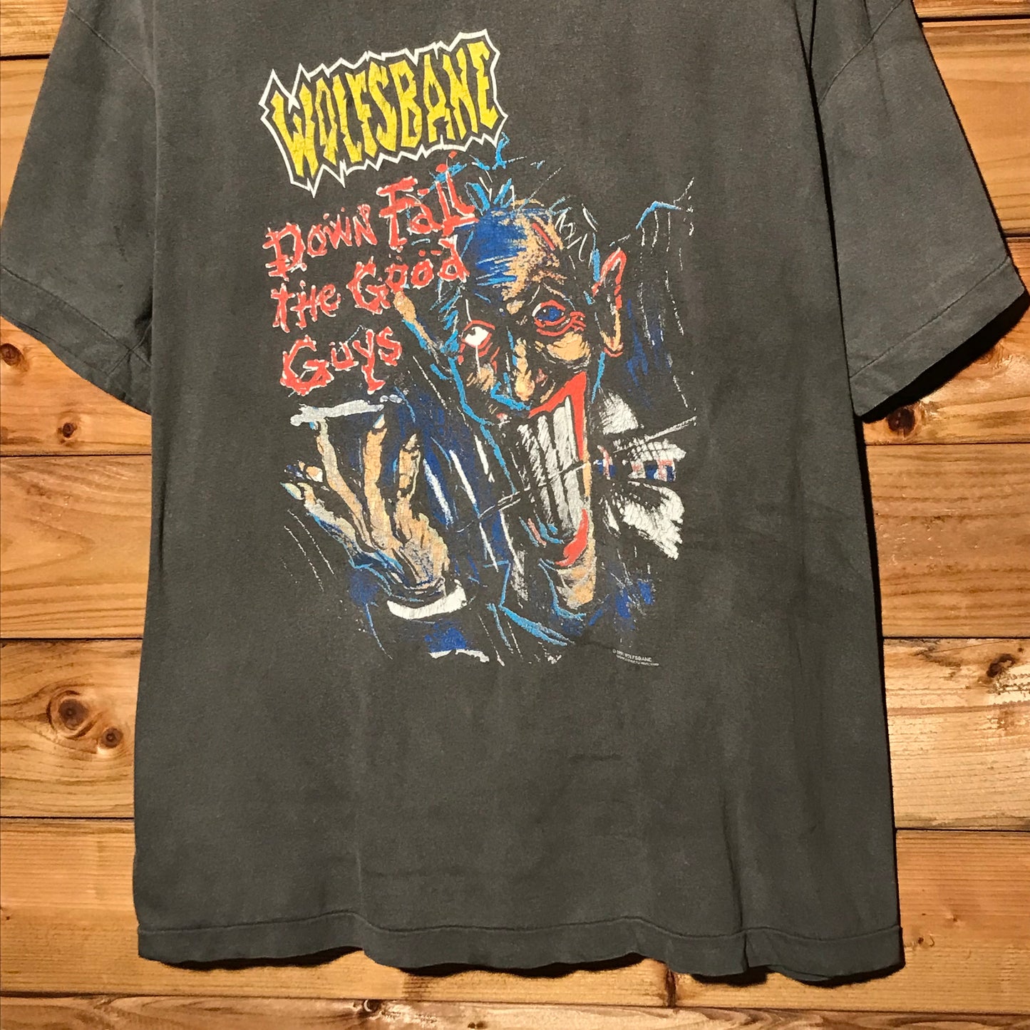 1991 Wolfsbane Shitheads On Safari UK Tour t shirt