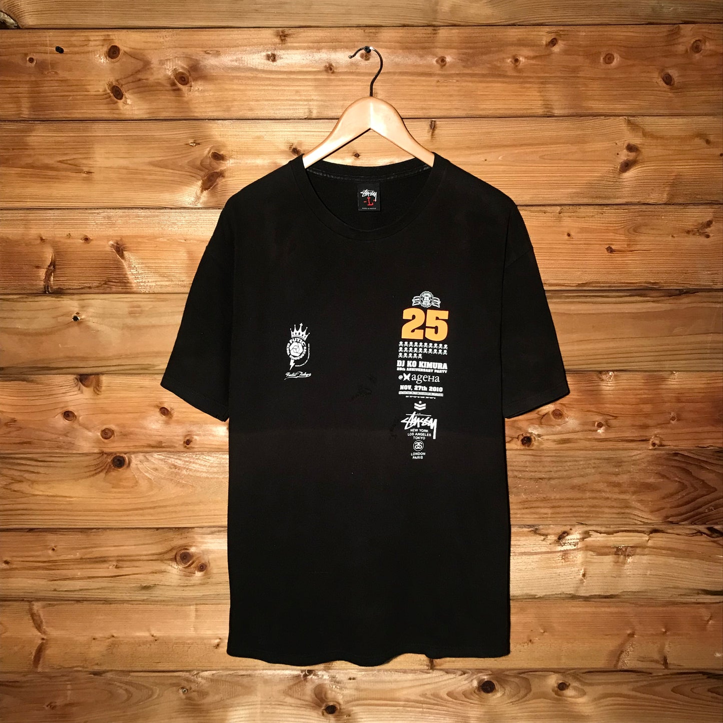 2010 Stüssy x DJ Ko Kimura 25th Anniversary Party t shirt