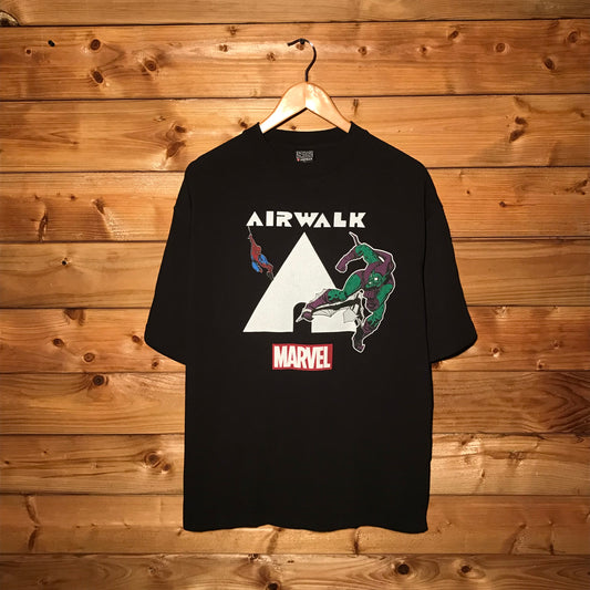 Airwalk x Marvel Spiderman vs Green Goblin t shirt