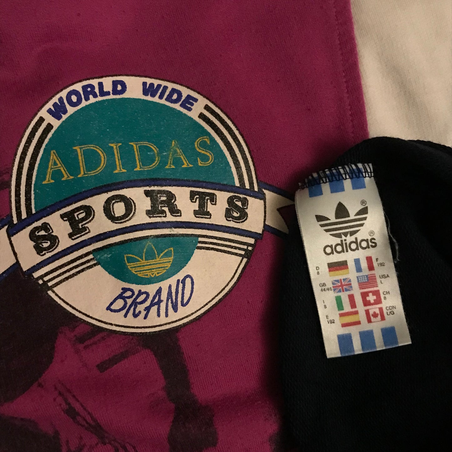 90s Adidas World Wide Sports Brand Running sweatshirt