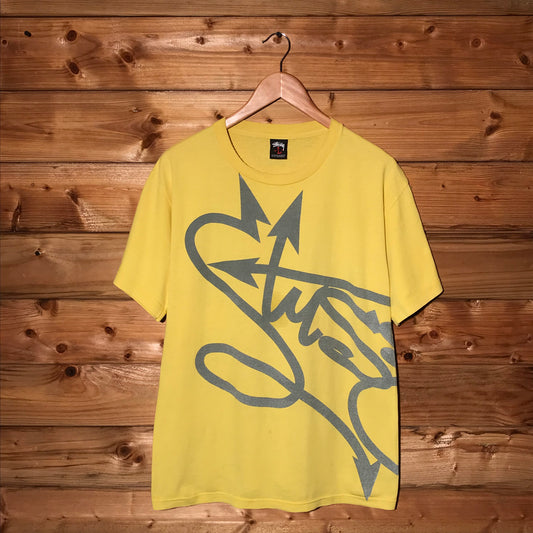 Stüssy x Futura Wraparound Tag Spellout t shirt