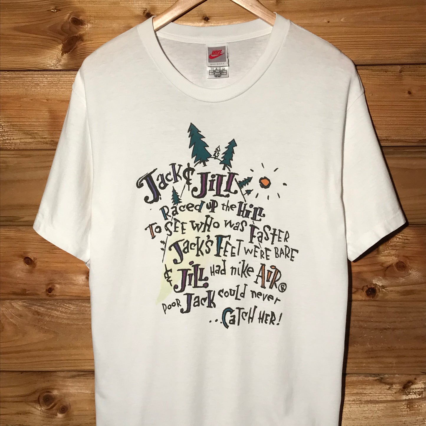 90s Nike Air Jack and Jill Poem Parody t shirt