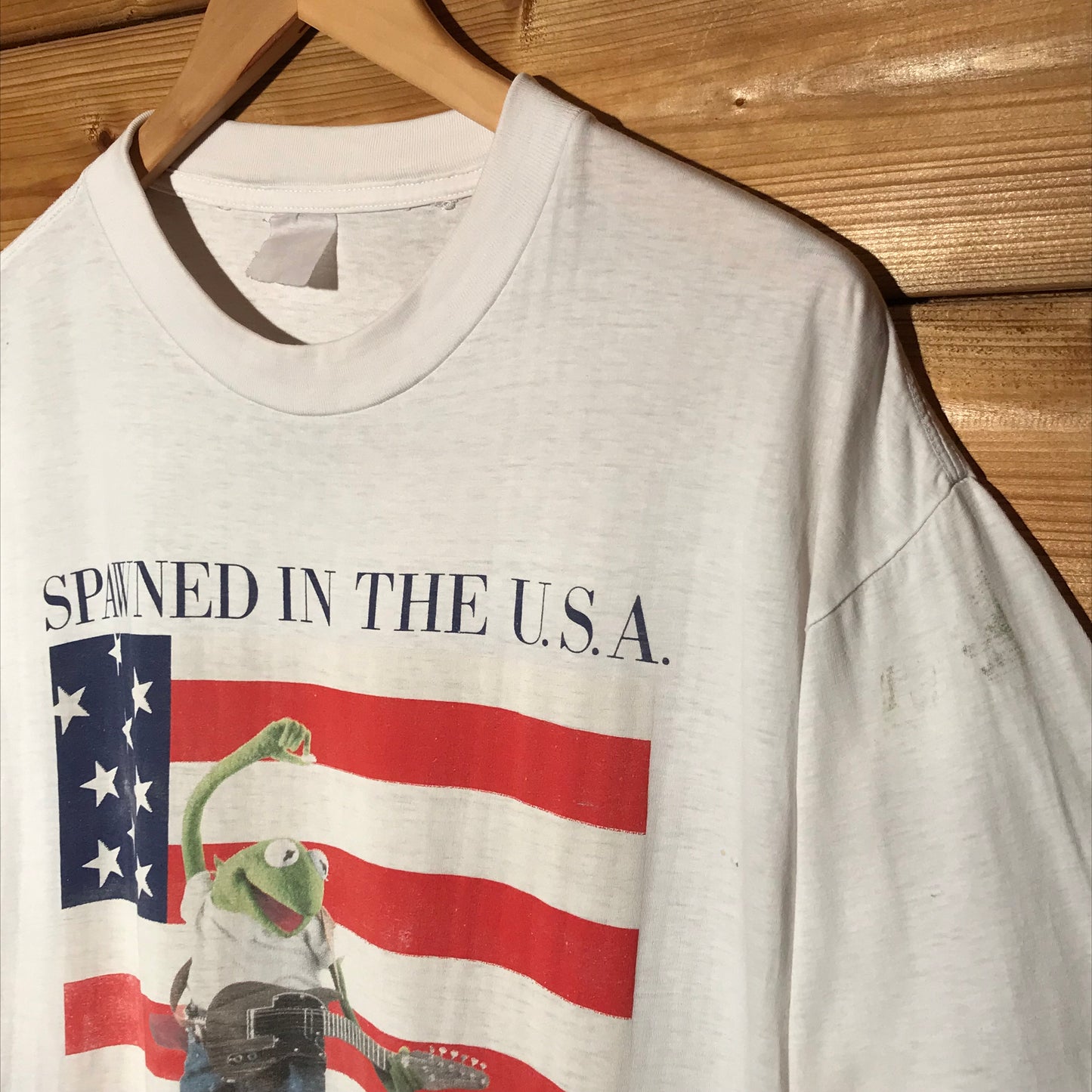 90s The Muppets Kermit Spawned In The USA t shirt