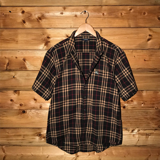 Burberry Nova Check Pattern short sleeve button up shirt