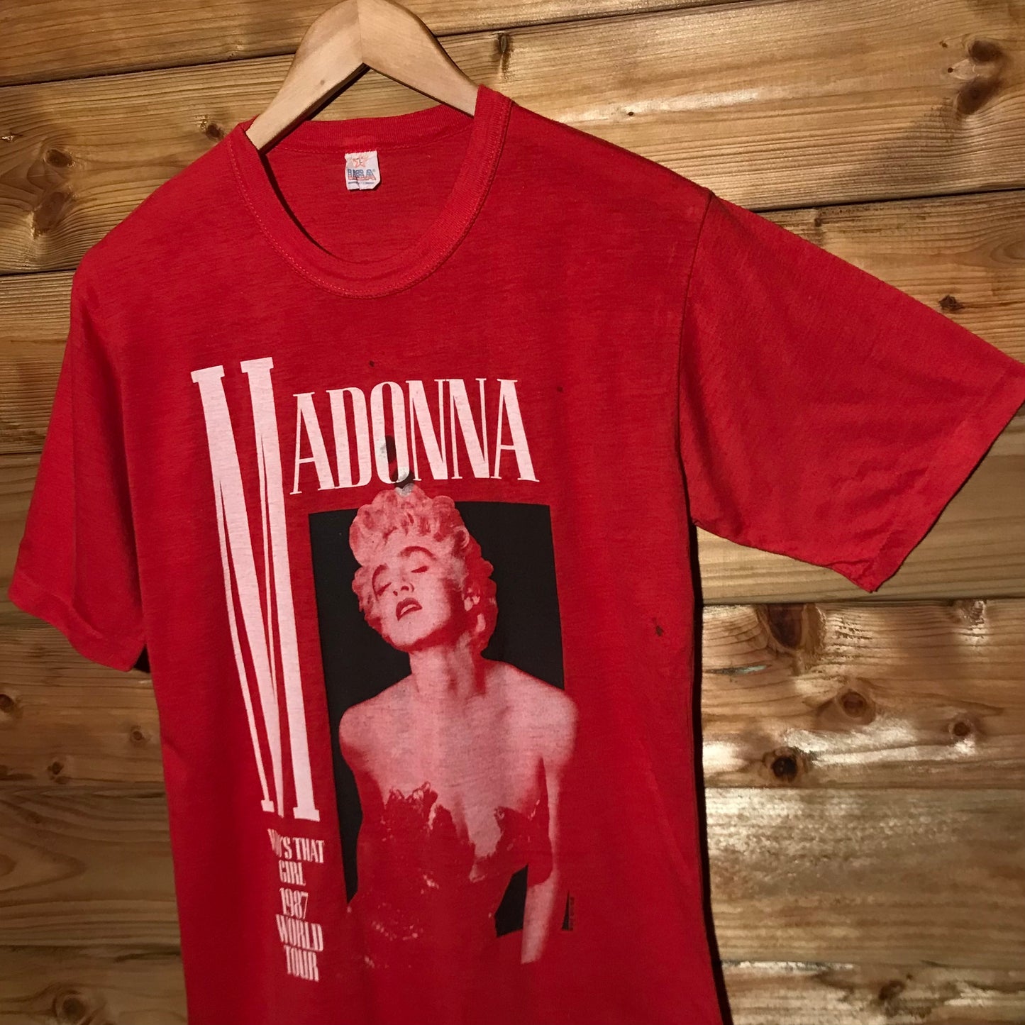1987 Madonna Who's That Girl World Tour t shirt