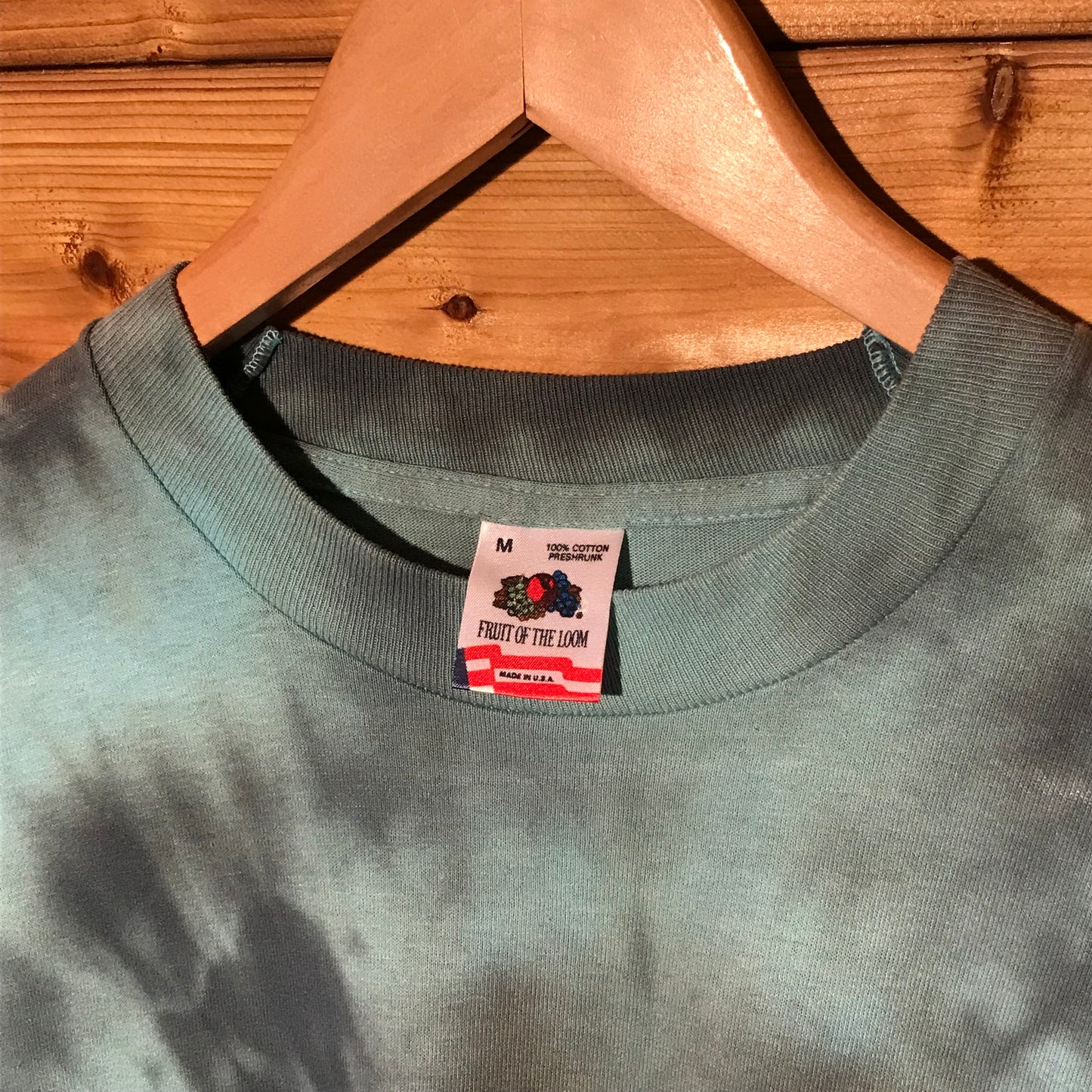 90s Fruit Of The Loom Swirl Tie Dye t shirt