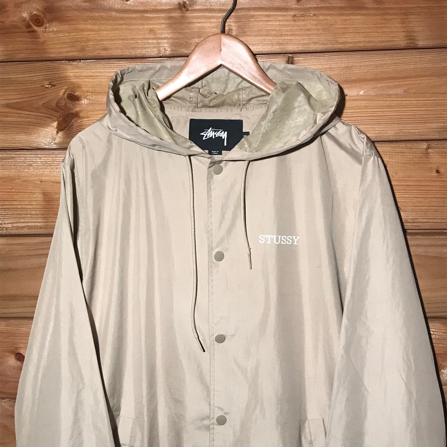 Stüssy Spellout longline parka jacket