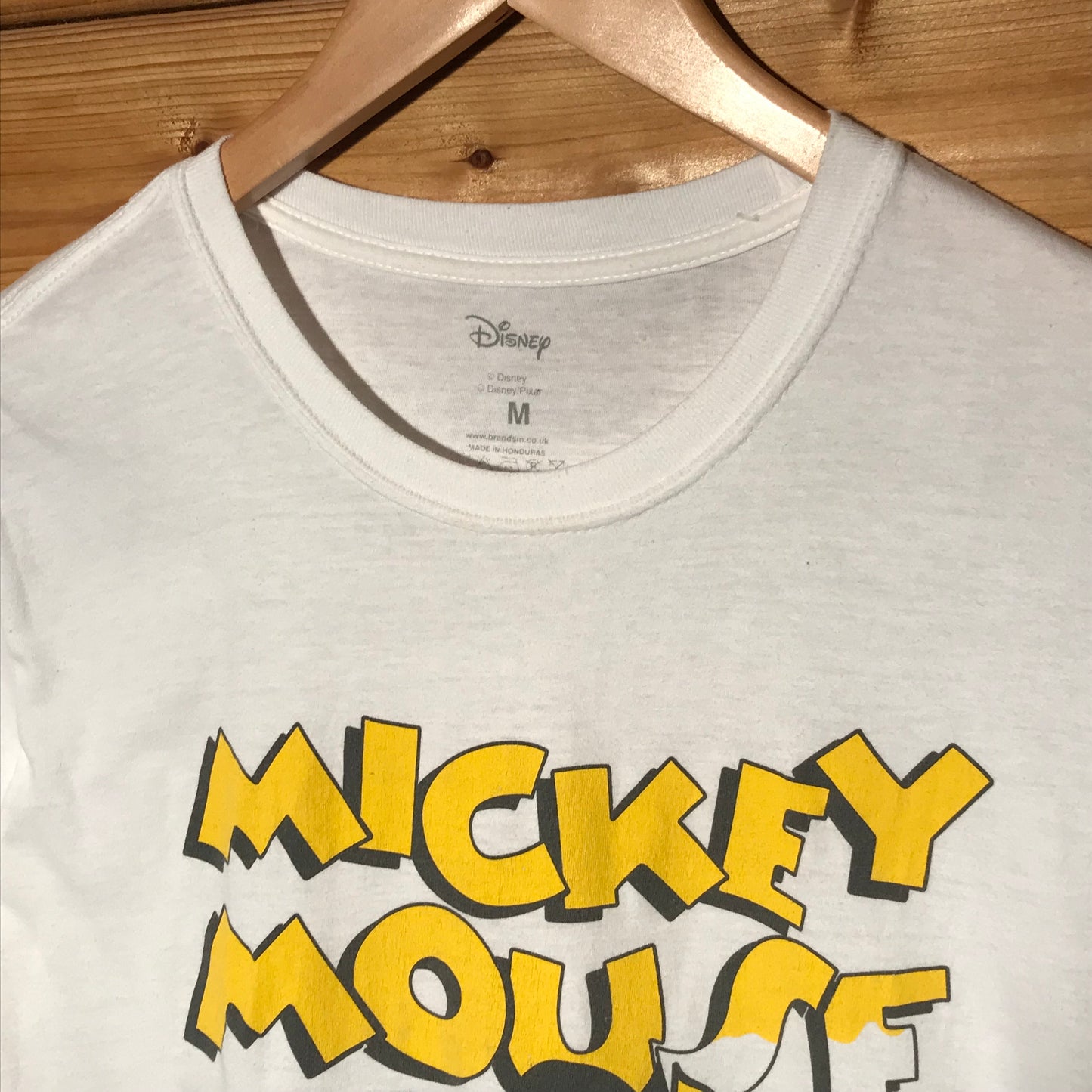 Disney Mickey Mouse Painted Spellout t shirt