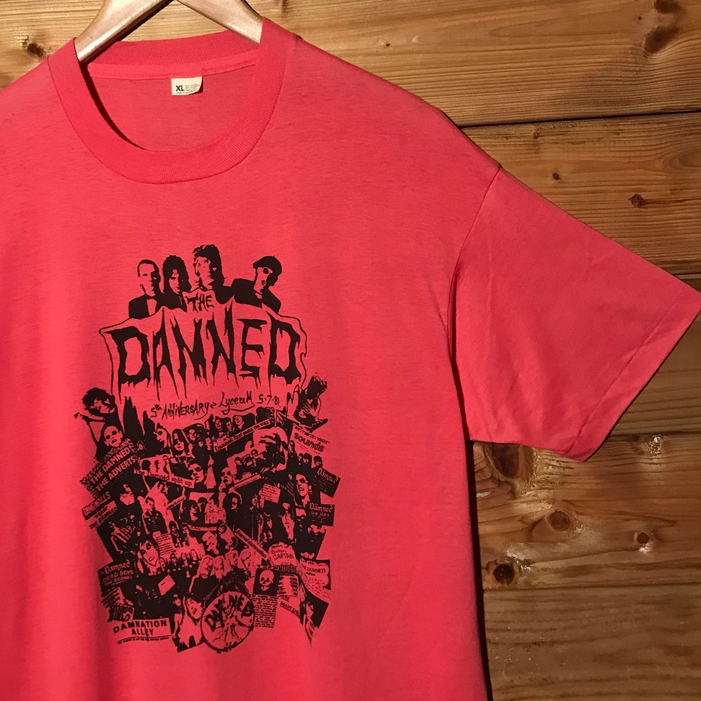 1981 The Damned 5th Anniversary Lyceum Concert t shirt