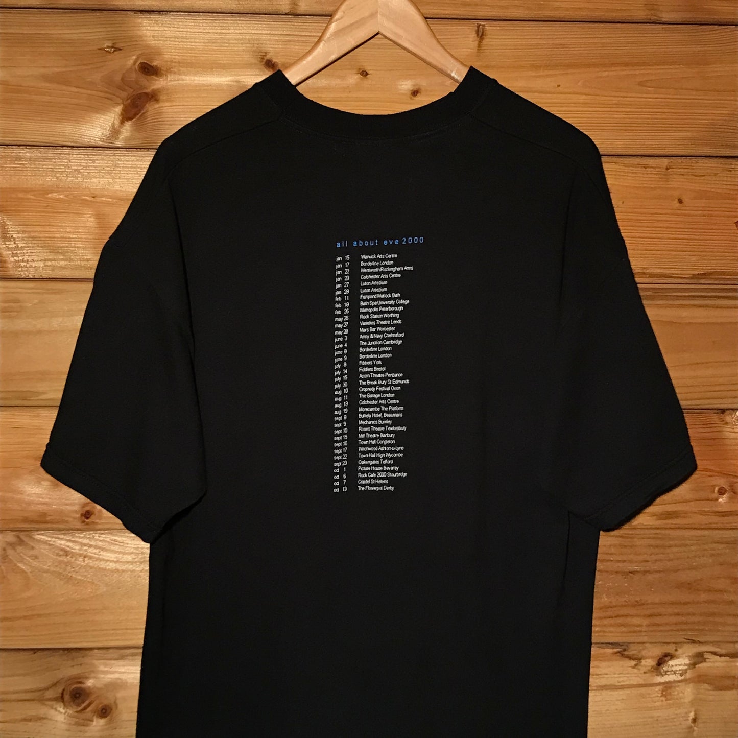 2000 All About Eve Fairy Light Nights UK Tour t shirt