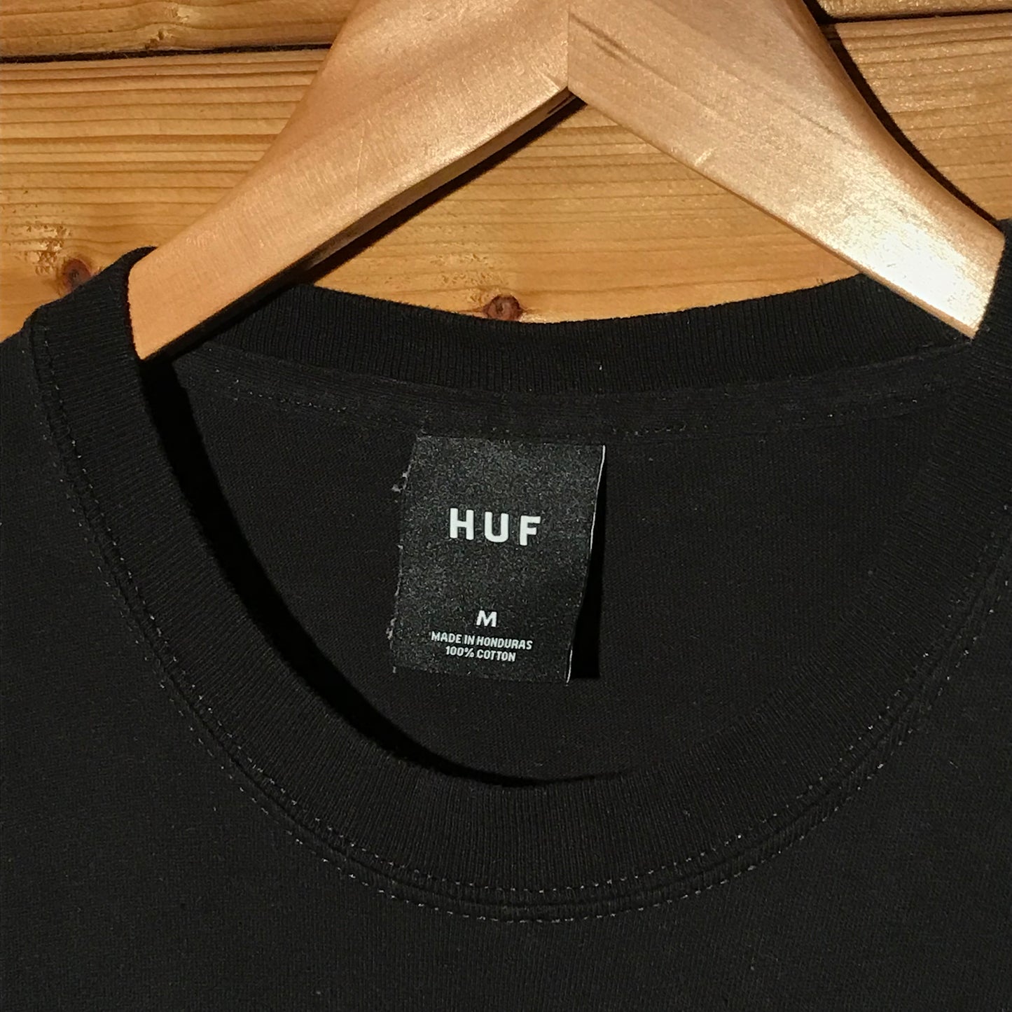 HUF Neon Pole Dancers Centre Spellout t shirt