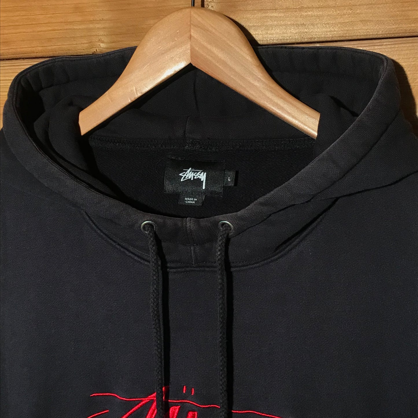 Stüssy Mesh Hybrid Thin Script hoodie