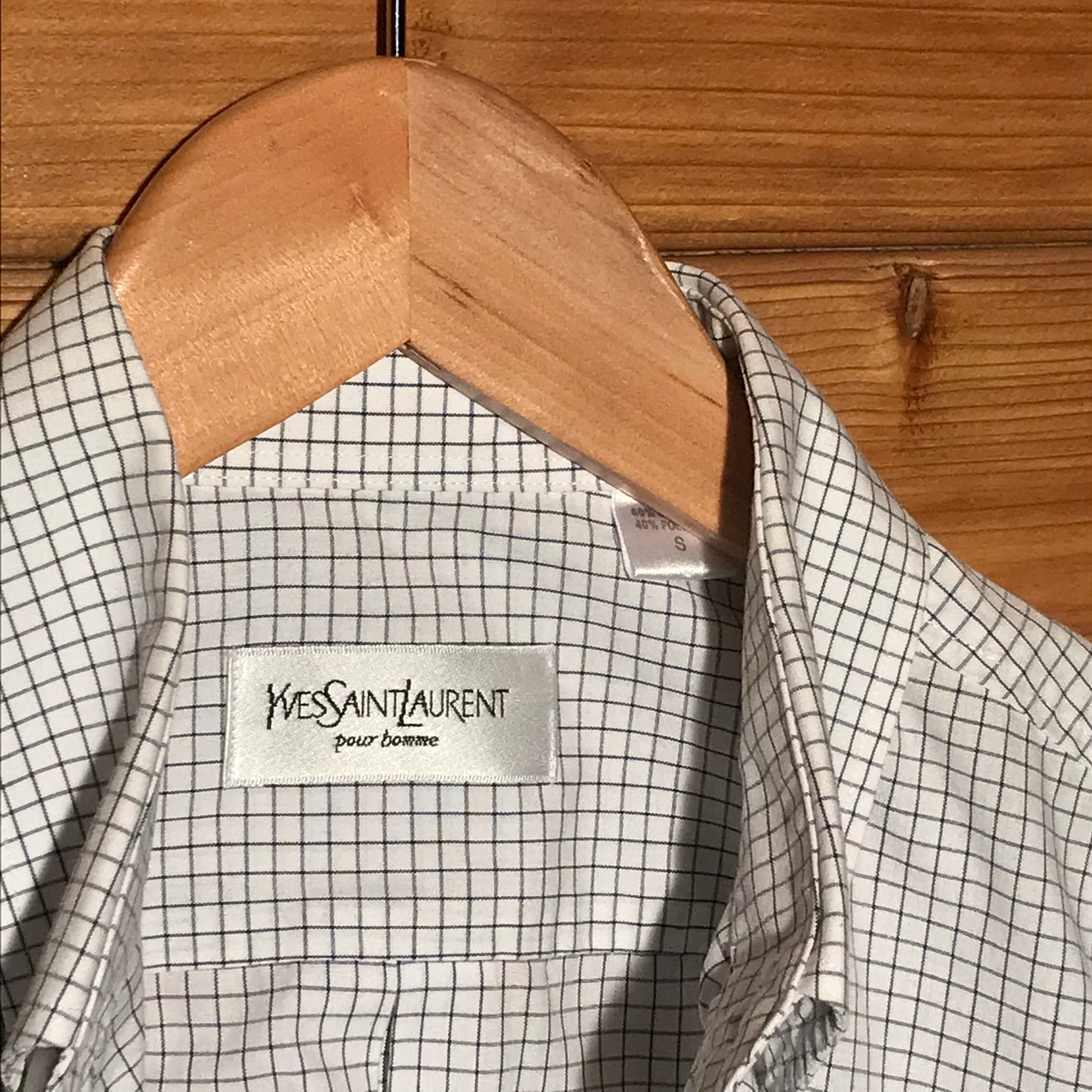 Yves Saint Laurent Grid button up shirt