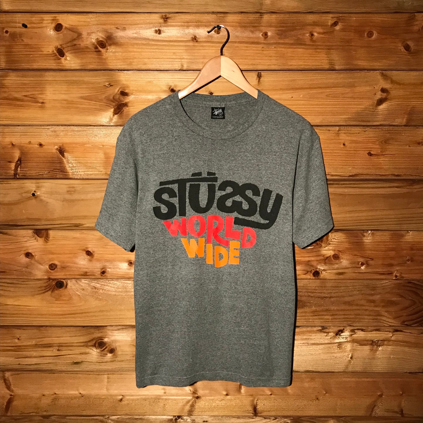 Stüssy World Wide Spellout t shirt