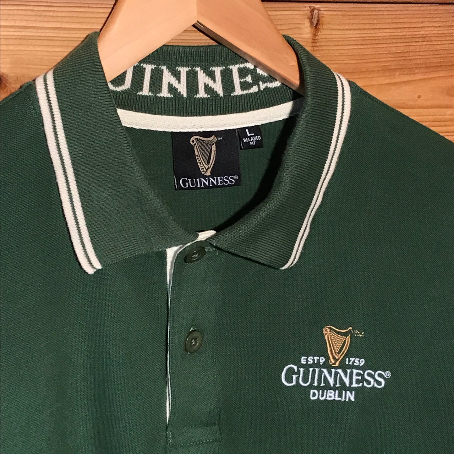 Guinness Dublin polo t shirt