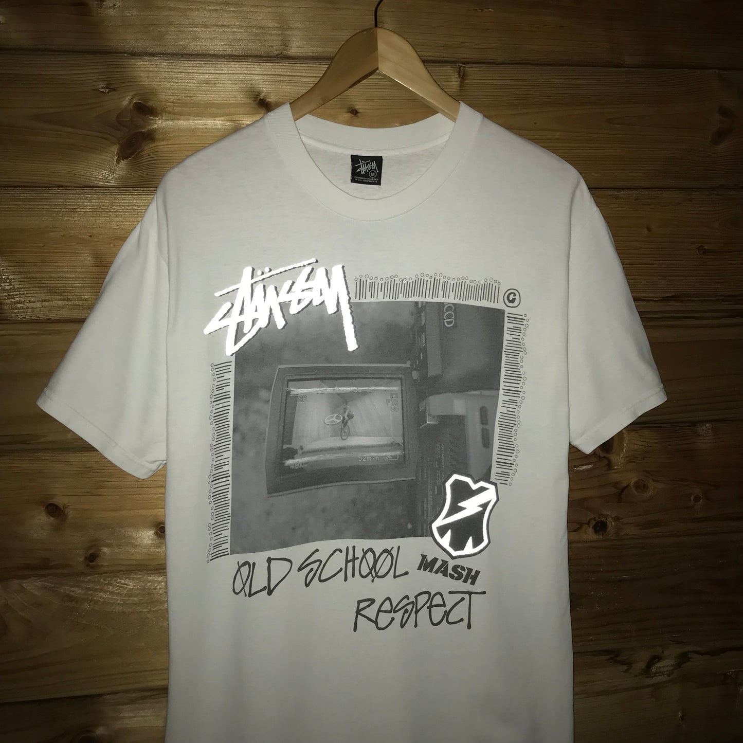 2007 Stüssy x Mash SF Old School Respect t shirt