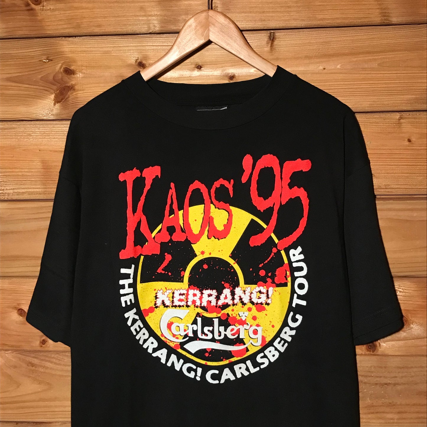 1995 Kerrang Carslberg Kaos Tour t shirt