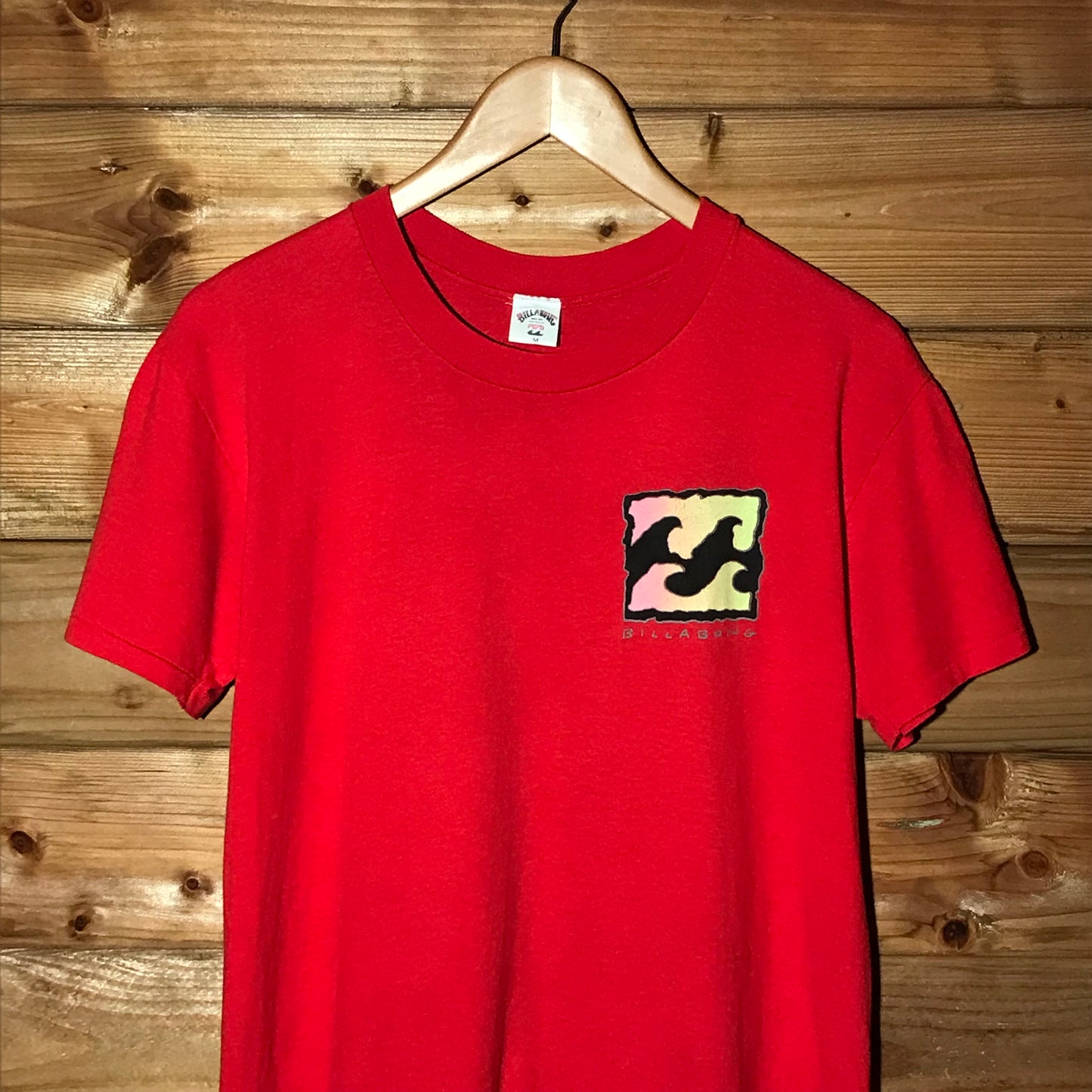 1989 Billabong Neon Gradient Wave t shirt