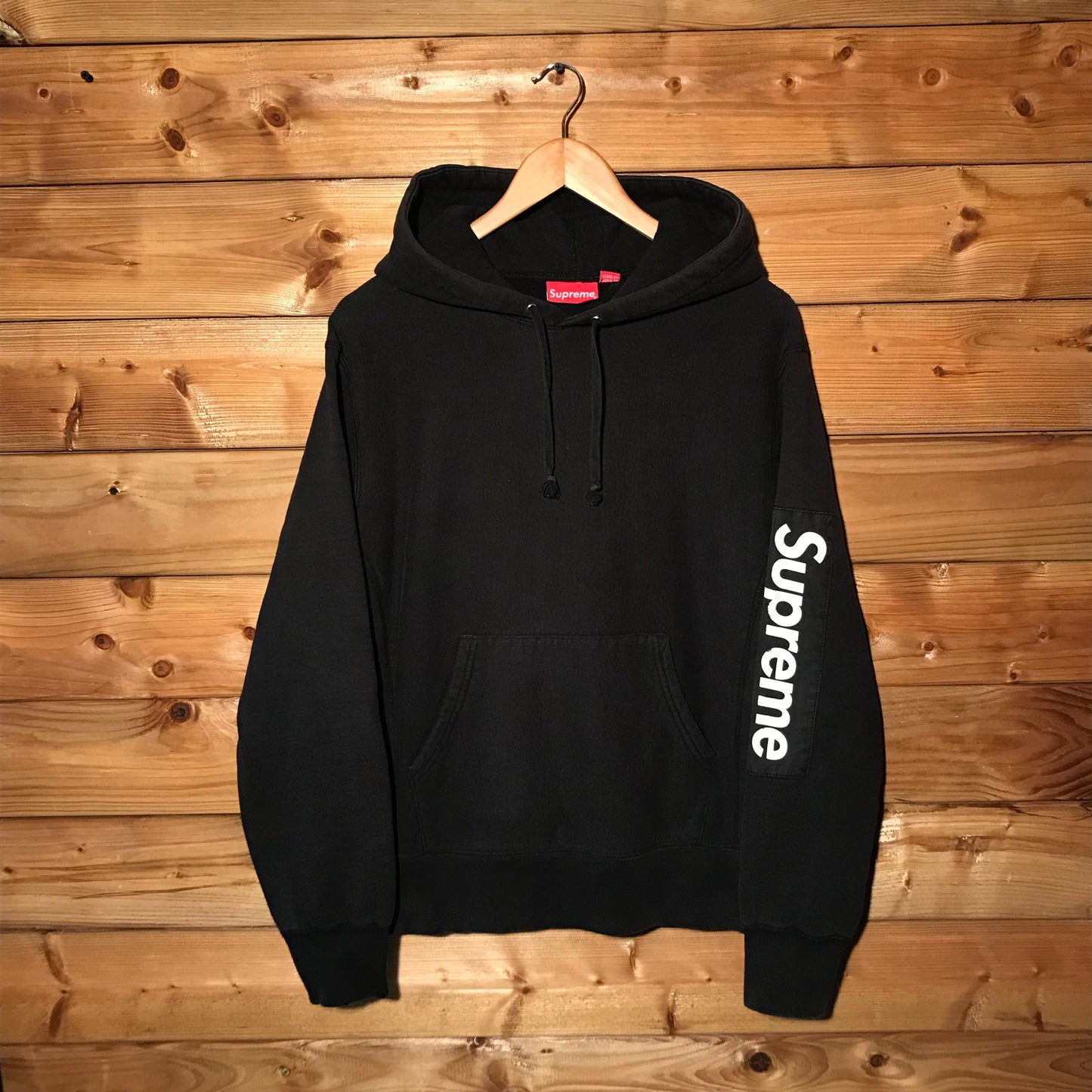 Supreme Sleeve Patch Box Logo hoodie