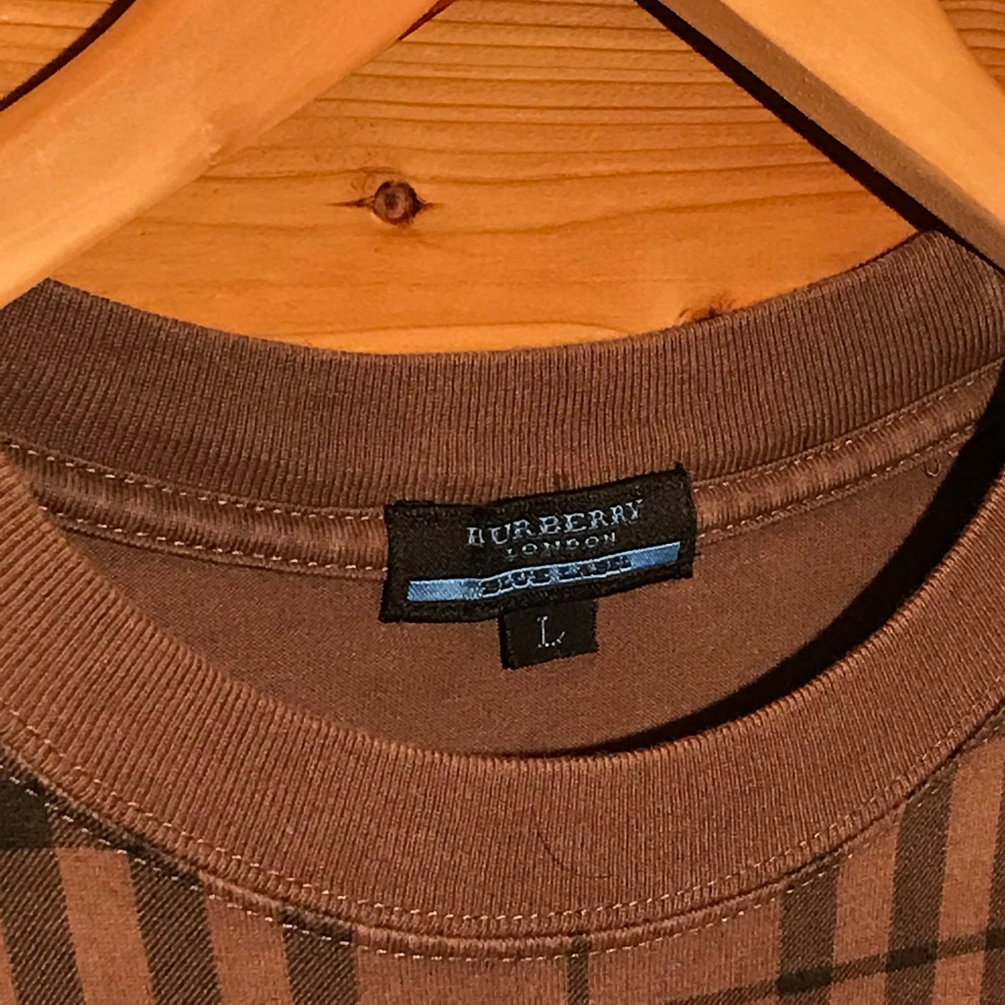 Burberry Blue Label Nova Check Pattern t shirt