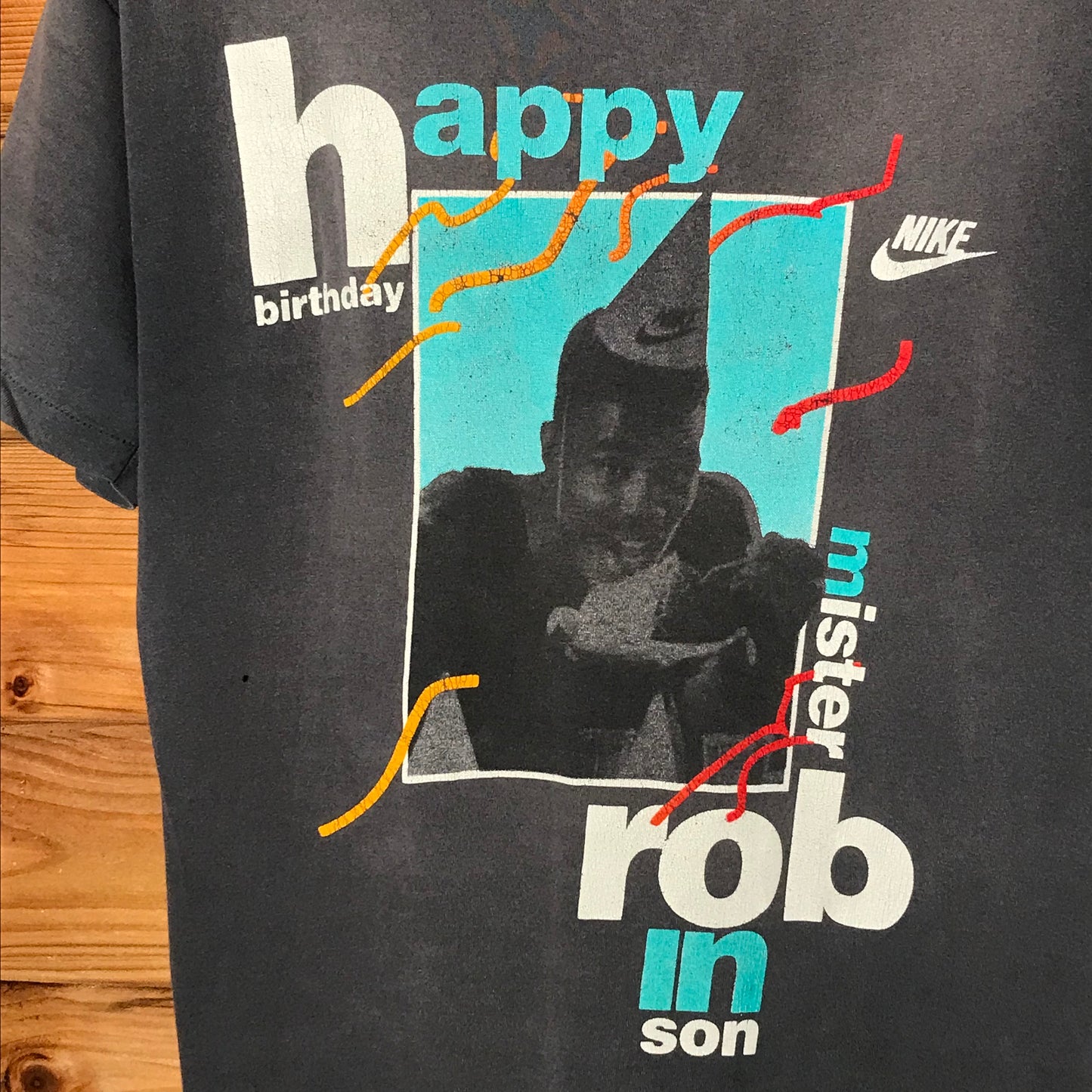 90s Nike Happy Birthday Mister Robinson Photo t shirt