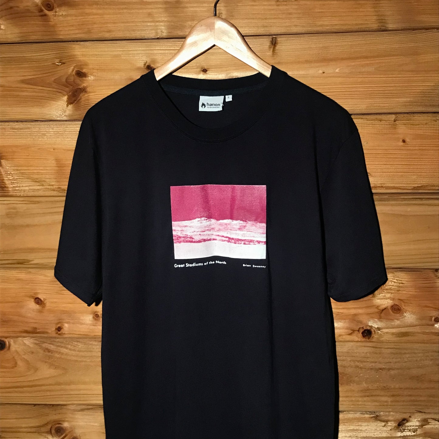 Hanon x Brian Sweeney Great Stadiums of the North t shirt