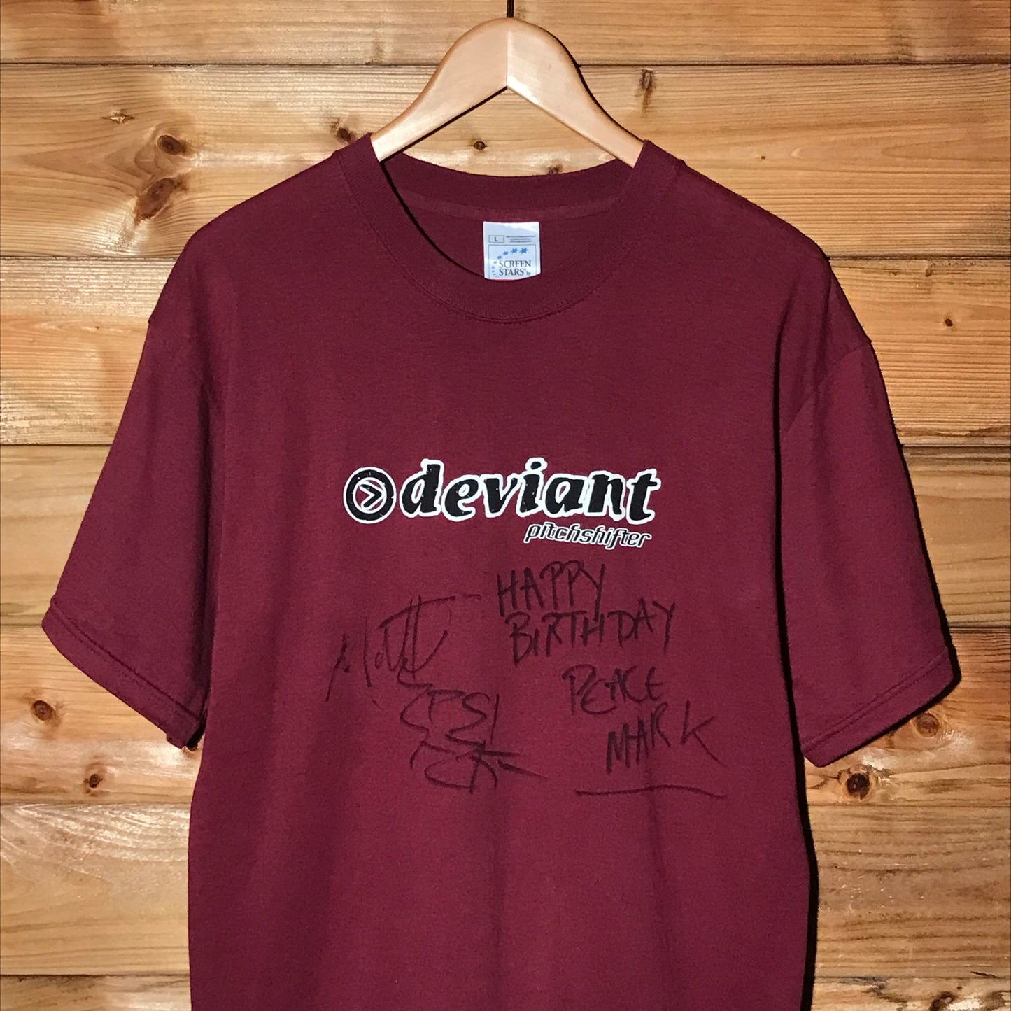 2000 Pitchshifter Deviant Tour Signed t shirt