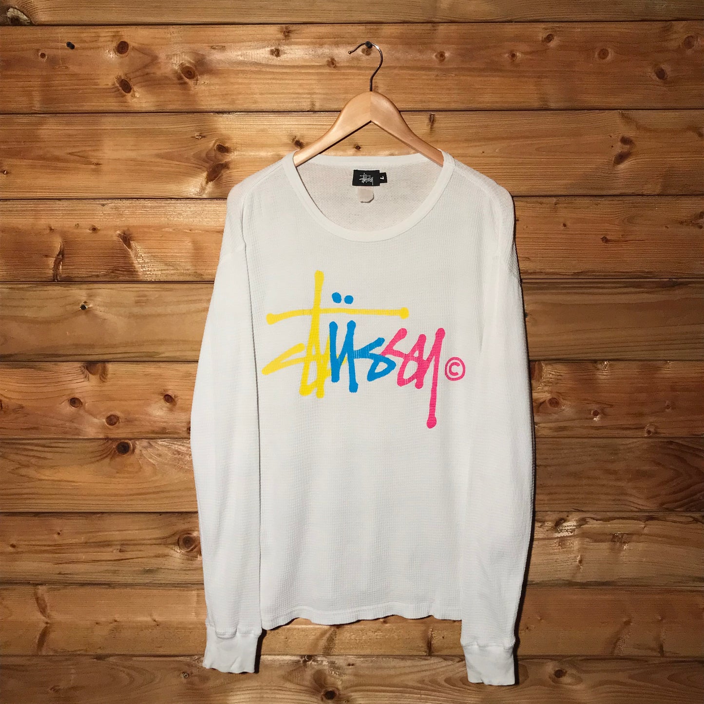 Stüssy Multi Centre Script Spellout long sleeve t shirt