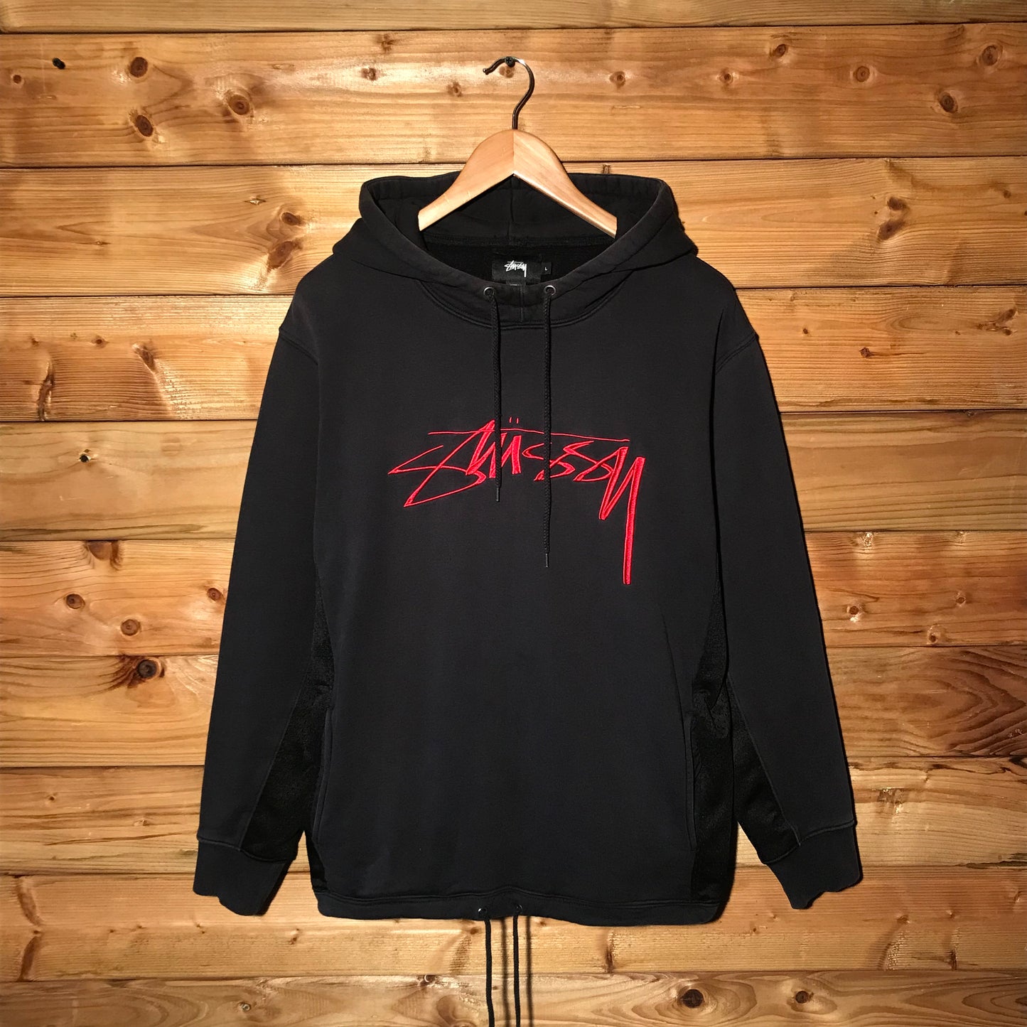 Stüssy Mesh Hybrid Thin Script hoodie