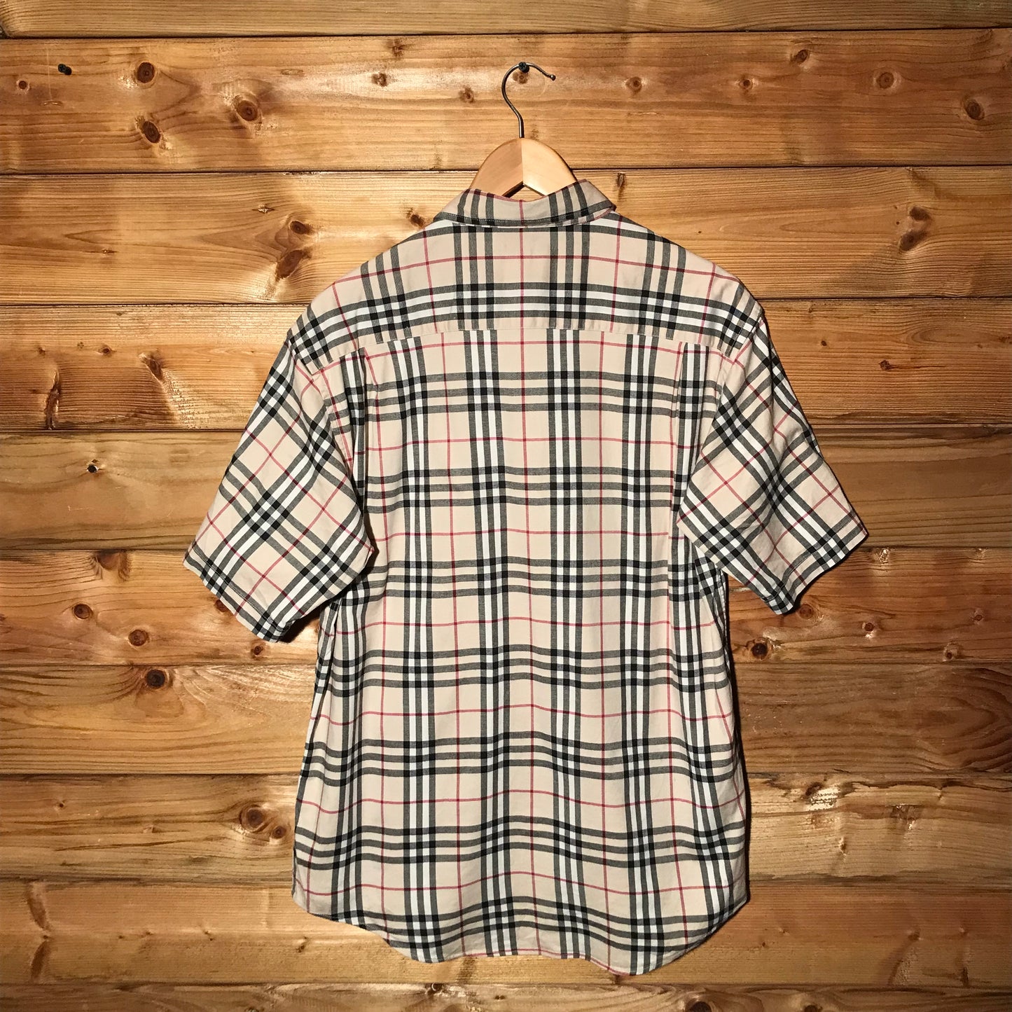 Burberry Nova Check Pattern short sleeve button up shirt